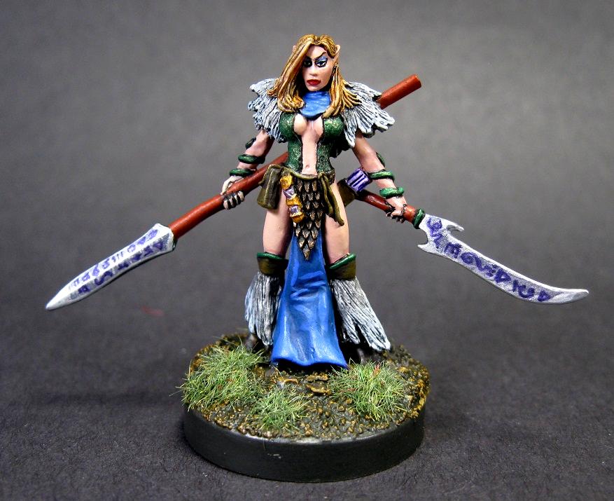 D, Dark Heaven Legends, Druid, Ishara Snowfinch, Painted Reaper Miniature, Reaper Minis, Reaper Painted Miniature, Rpg Miniature
