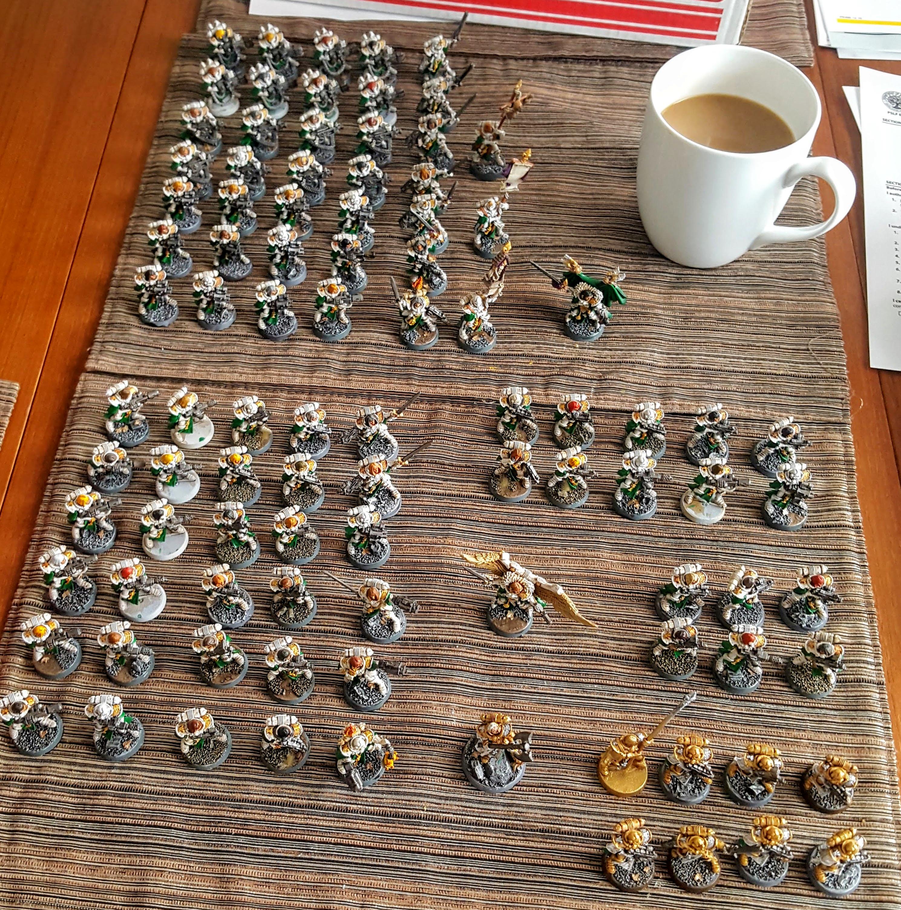 Most on my infantry, trying to organize themselves into useful units