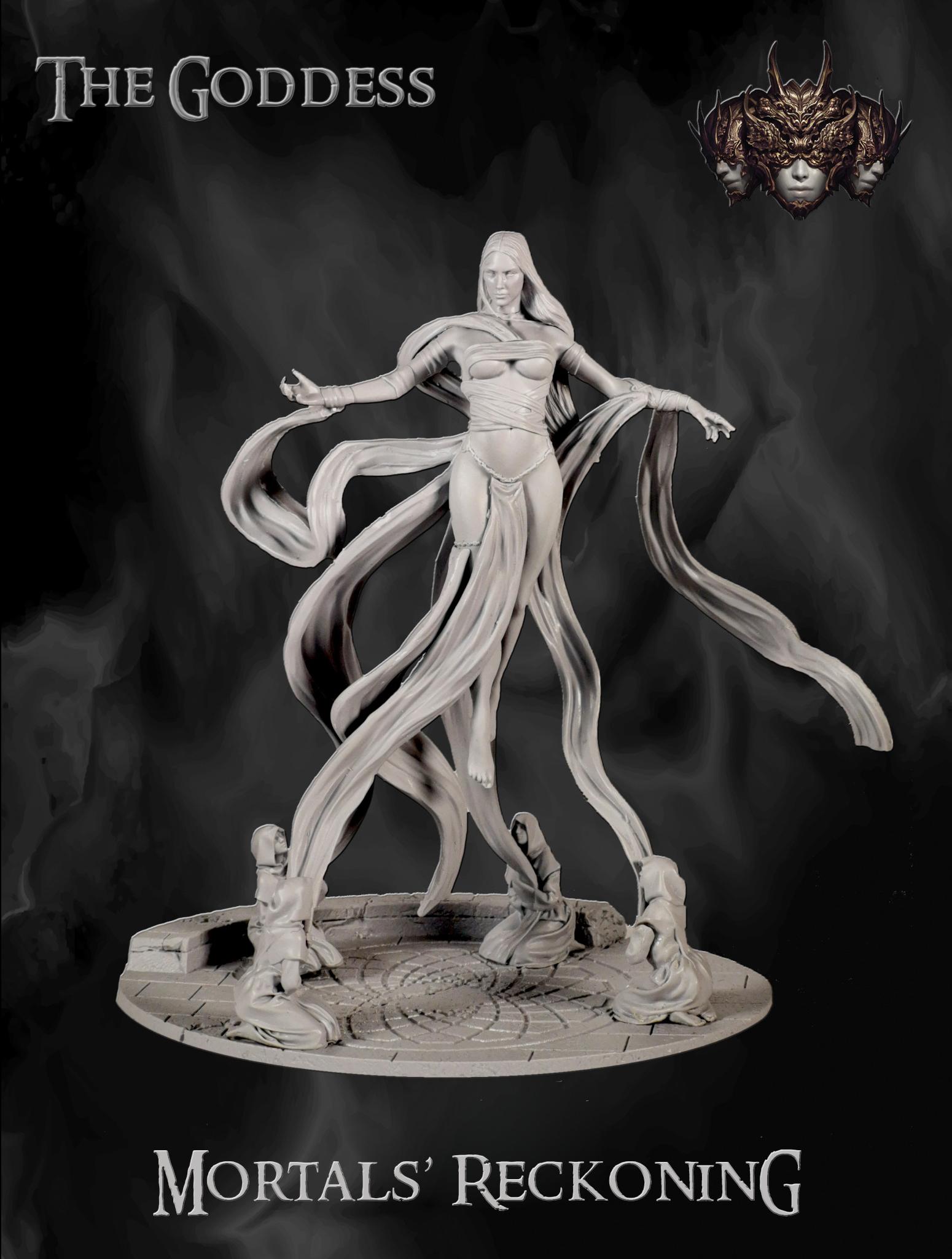 Cerberus Studios, Miniatures, Resin Miniatures, Tabletop Miniatures, The Goddess, Wargaming