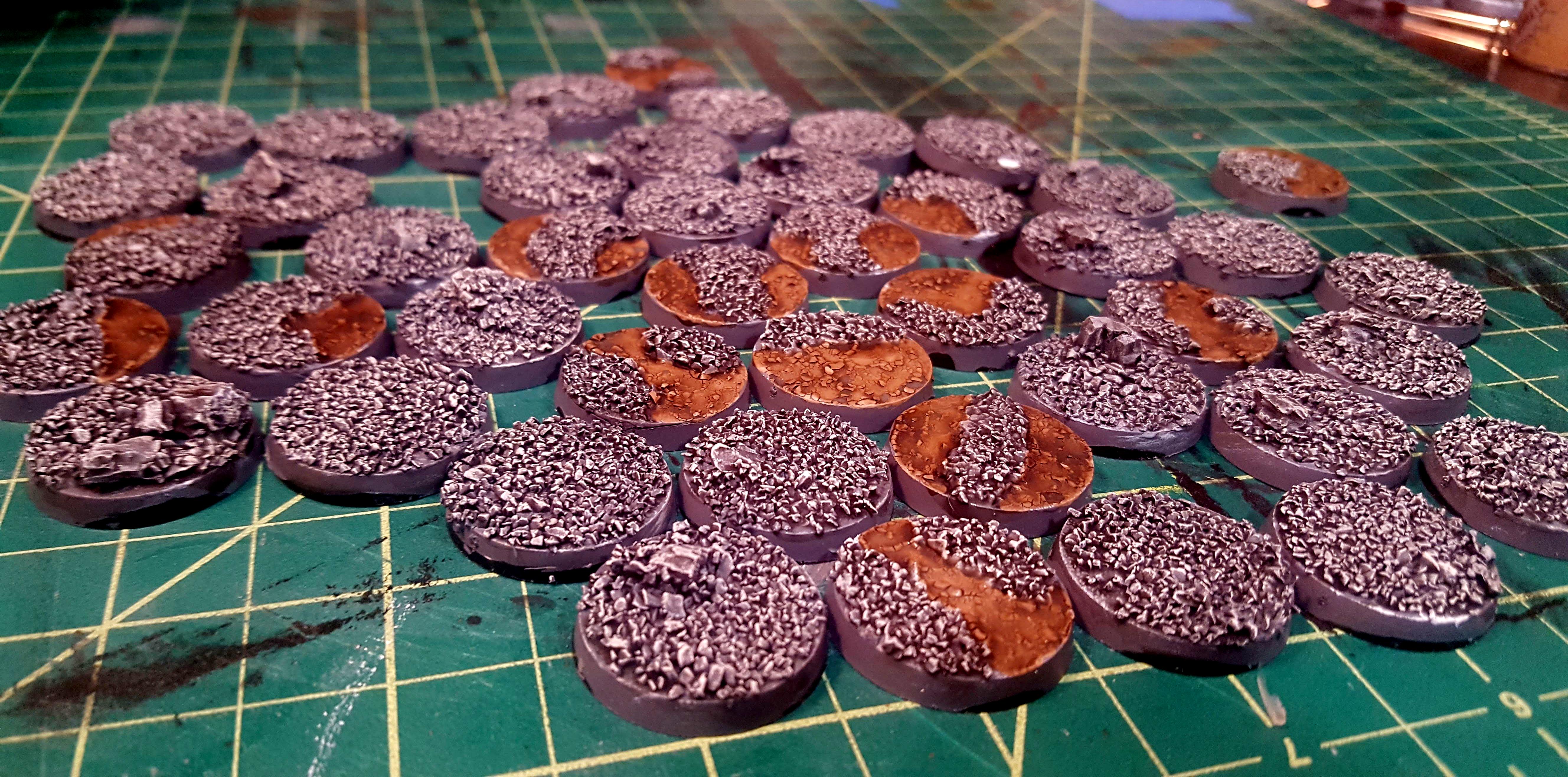 The pile of finished bases