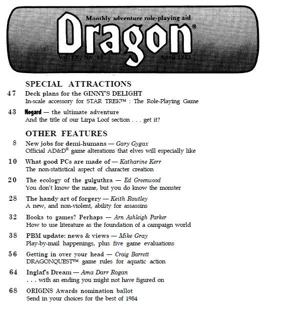 Dragon Magazine, Retro Review