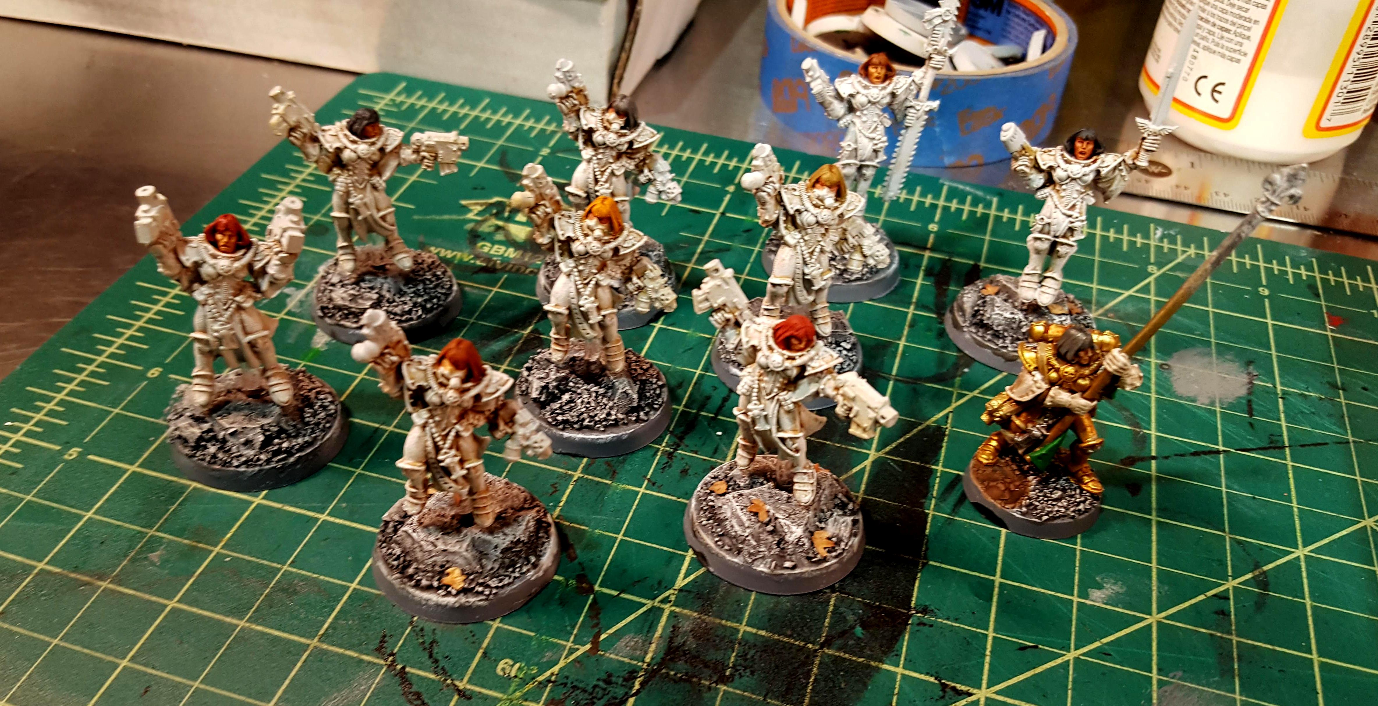 The last 10 Sisters... Seraphim and a random Celestian who missed the last round of paint