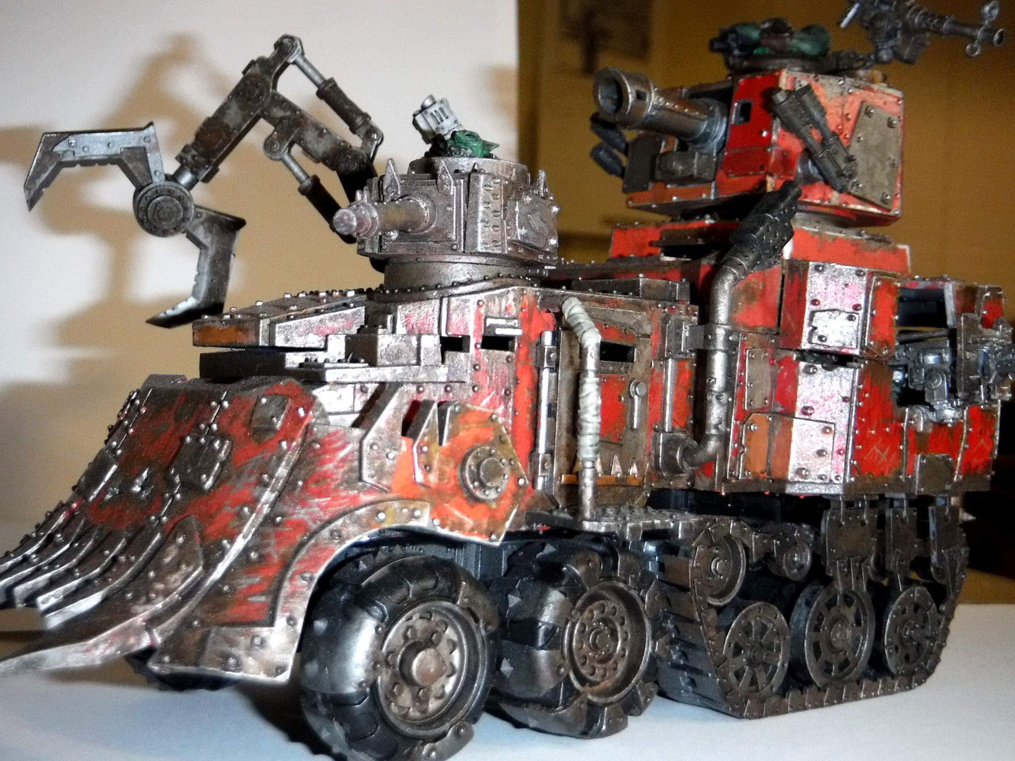 Battlewagon, Hand Painted, Orks, Vehicle