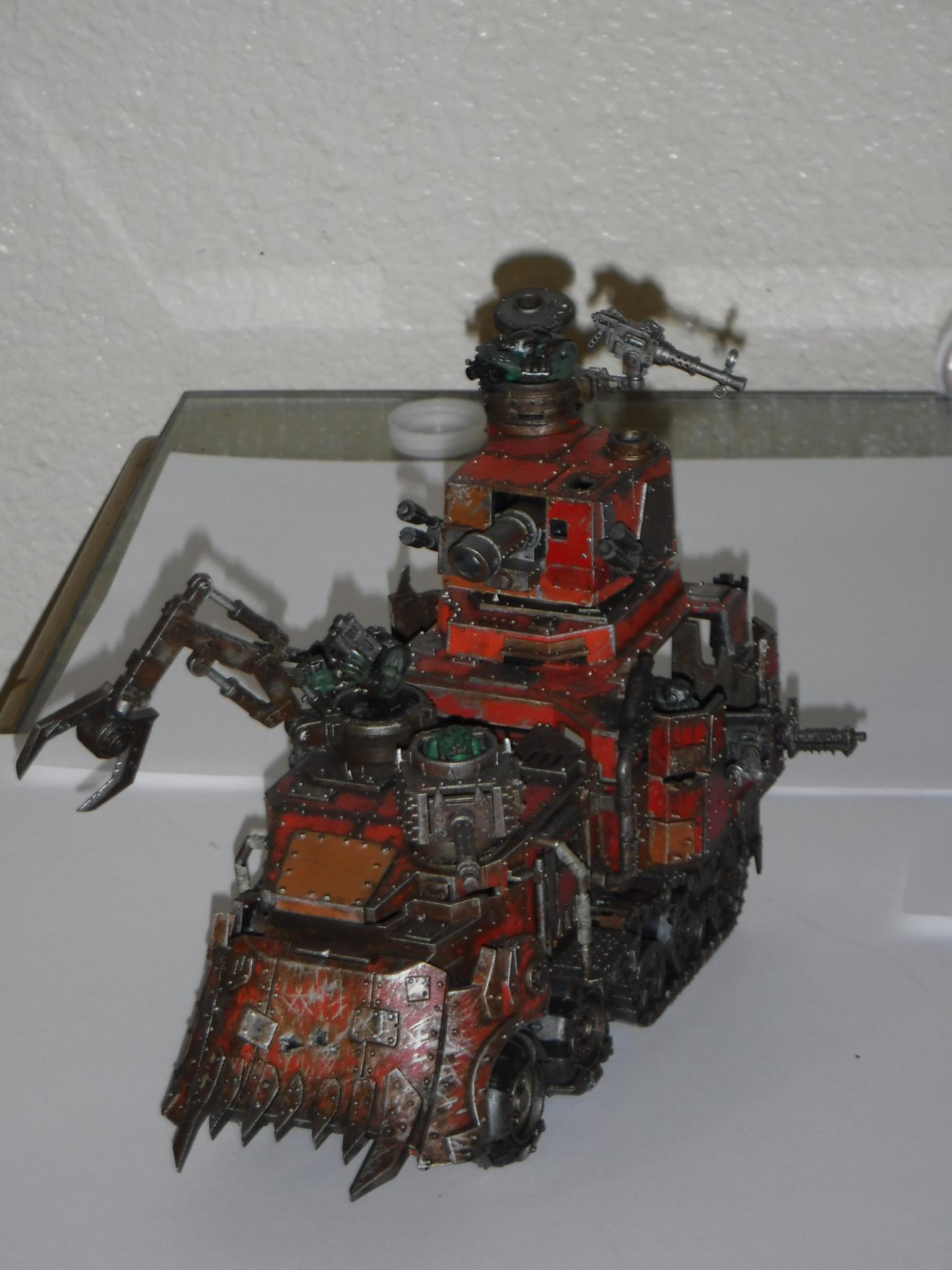 Battlewagon, Hand Painted, Orks, Vehicle