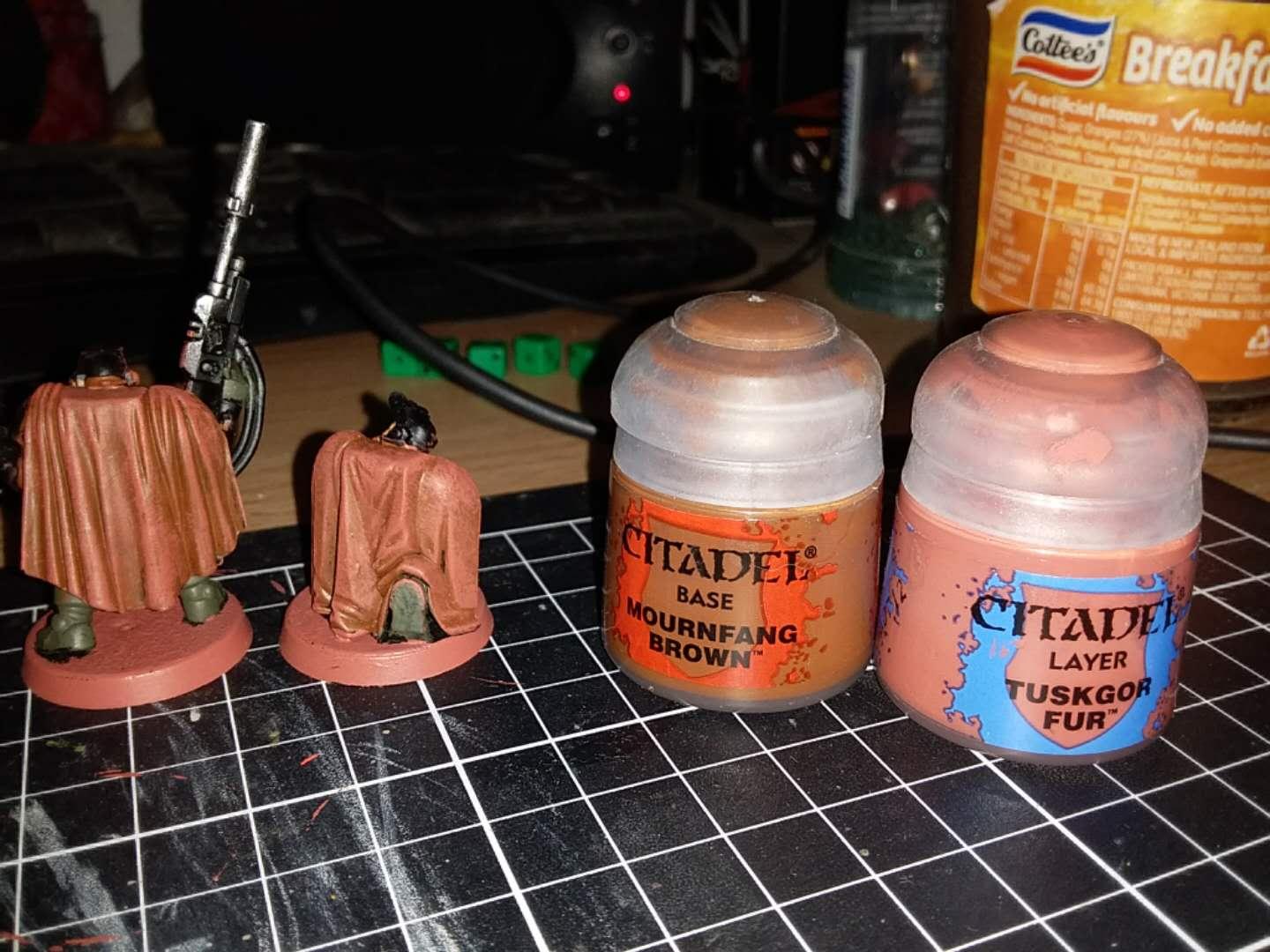 Note for self- I used these colours on the camo cloaks