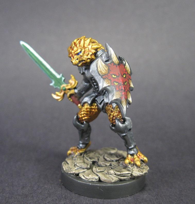 Golanth, Half Dragon Warrior (metal Mini)