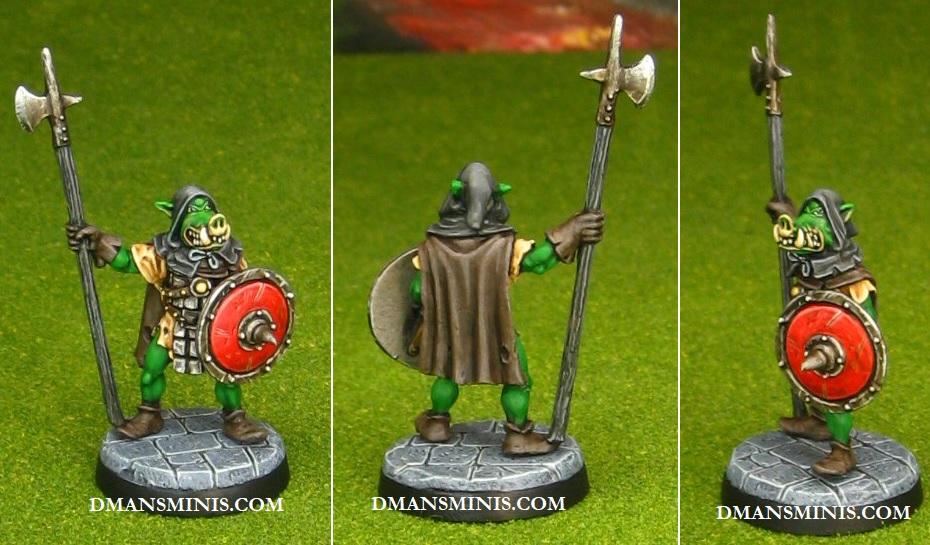 Otherworlds Orc w/ halberd and shield