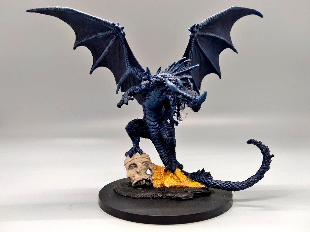 Dragon, Large Model, Midnight Blue, Warhammer Fantasy