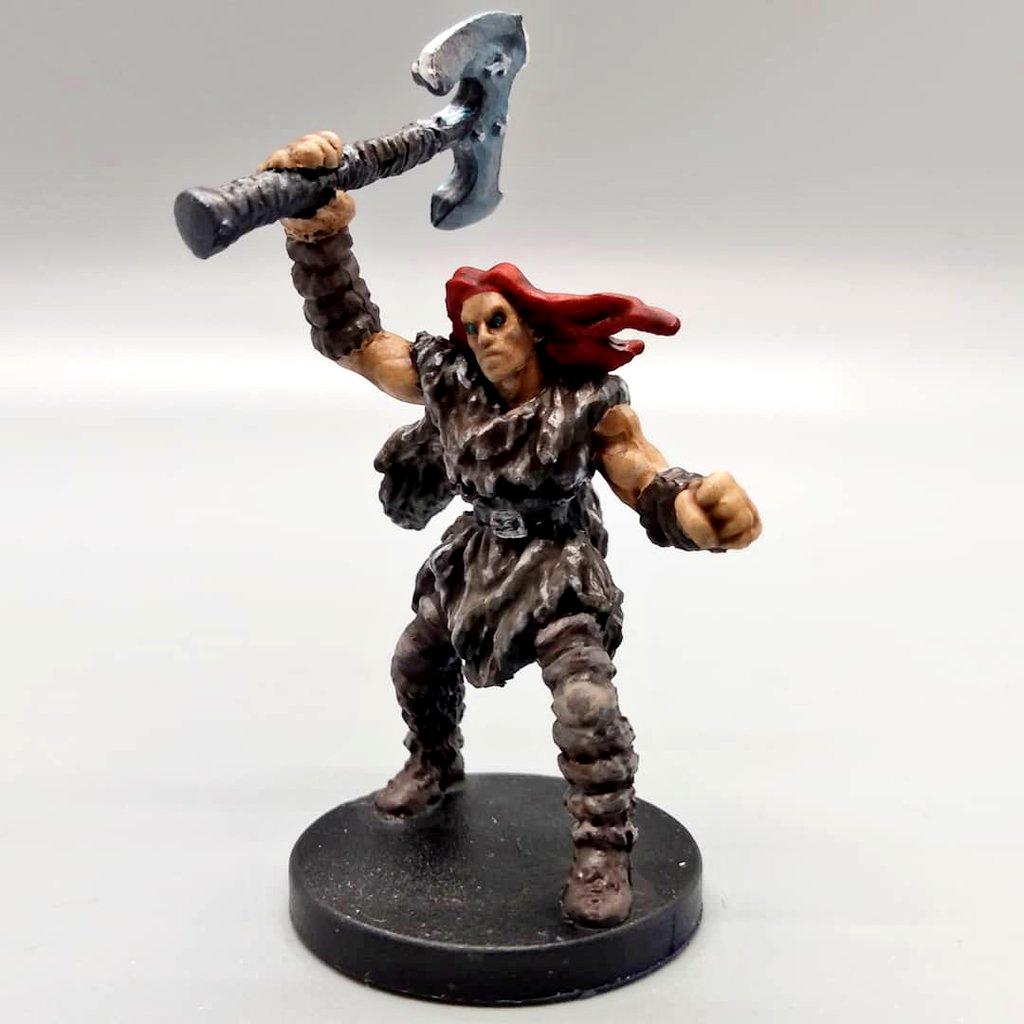 Barbarian, Human, Red Hair, Rugged