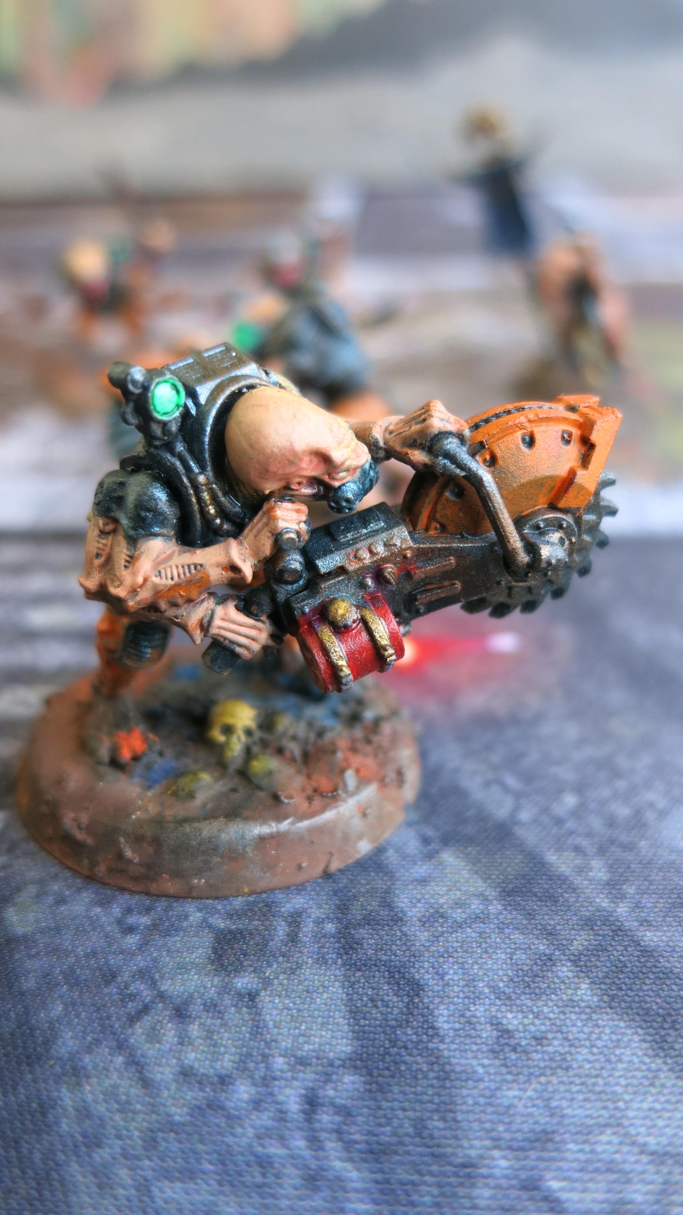 Acolyte Hybrid, Genestealer Cult, Heavy Rock Saw
