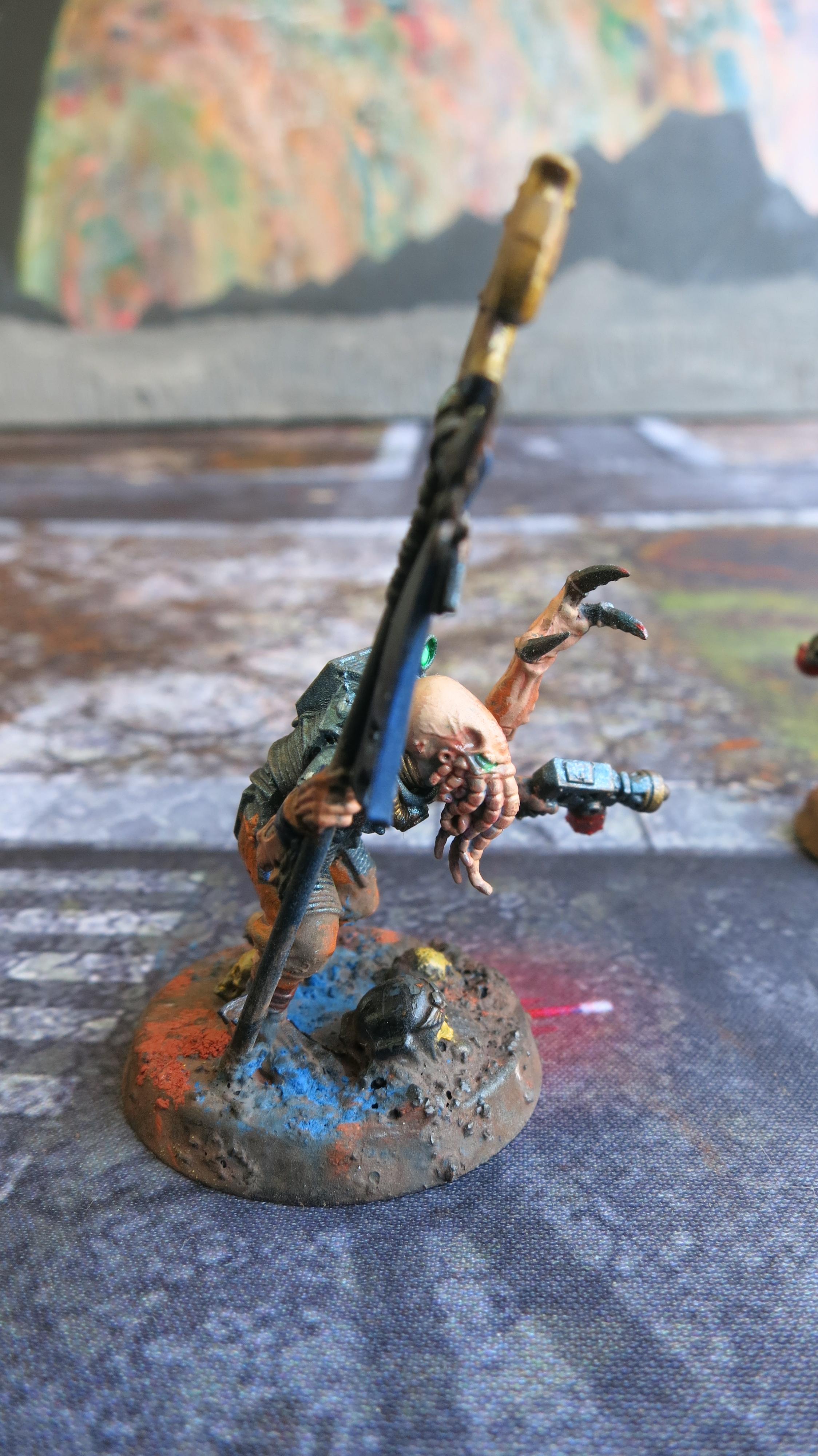 Acolyte Hybrid, Cult Icon, Genestealer Cult, Hand Flamer