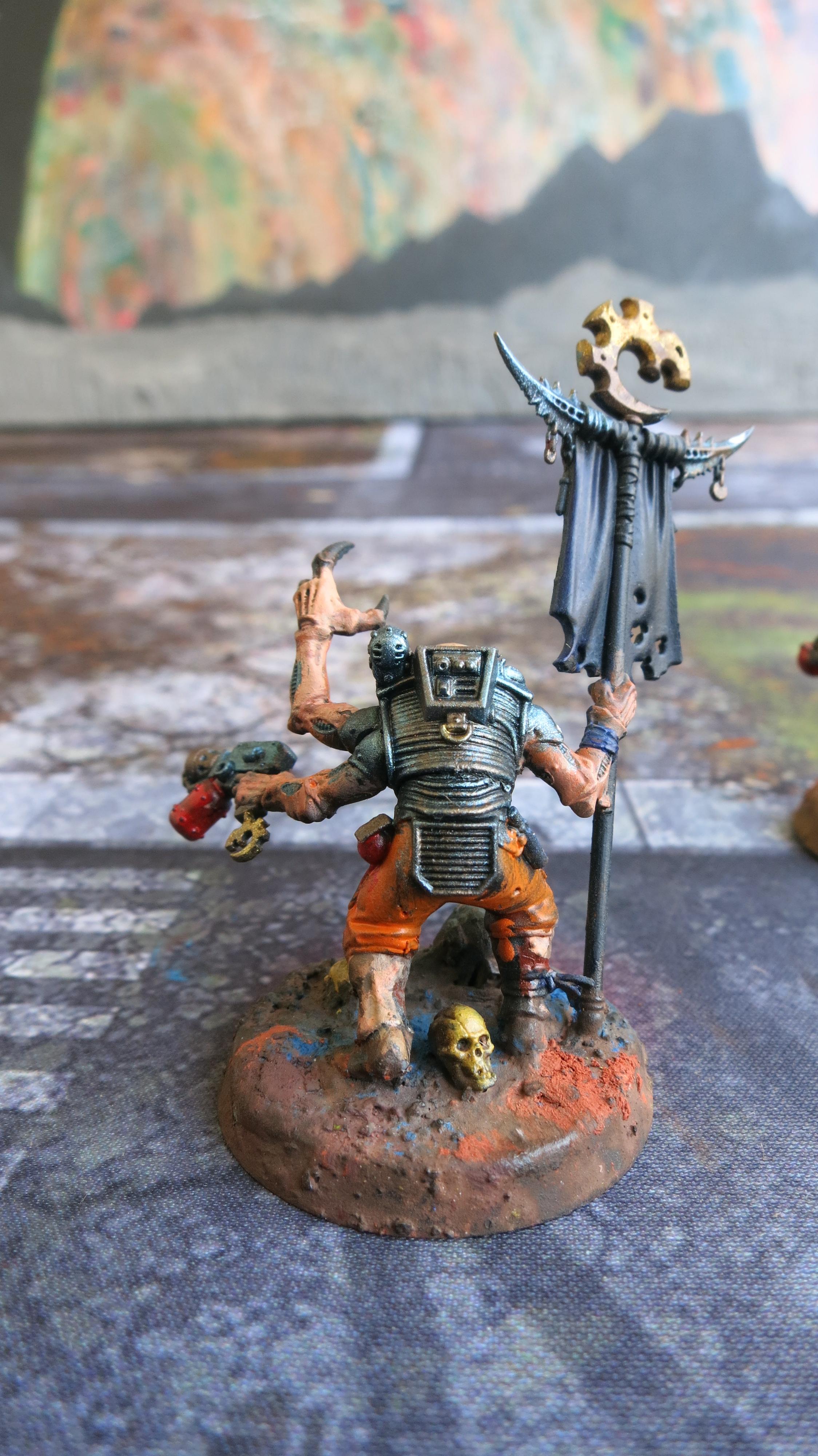 Acolyte Hybrid, Cult Icon, Genestealer Cult, Hand Flamer