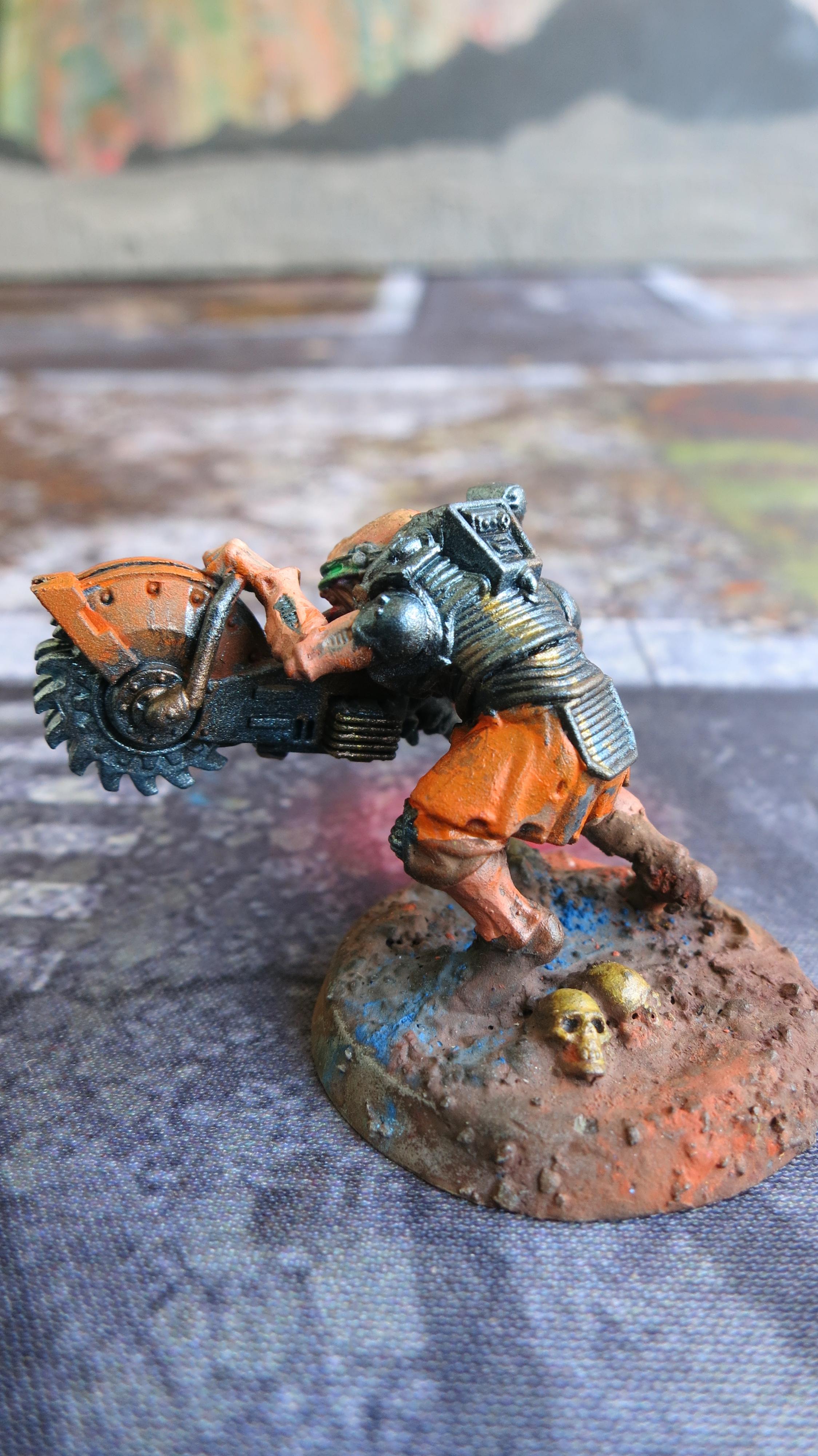 Acolyte Hybrid, Genestealer Cult, Heavy Rock Saw
