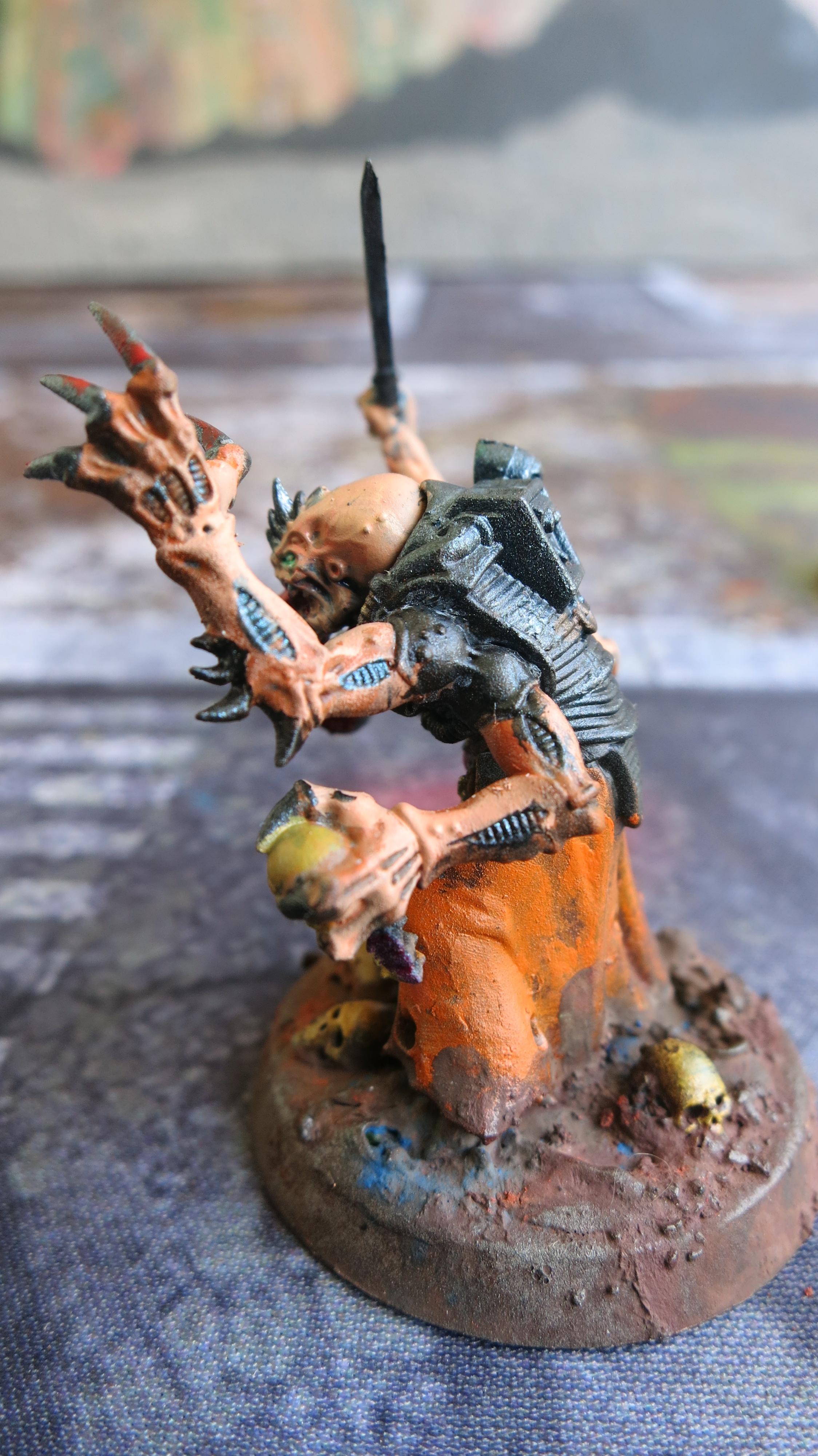 Acolyte Leader, Genestealer Cult, Heavy Flamer, Neophyte Hybrid