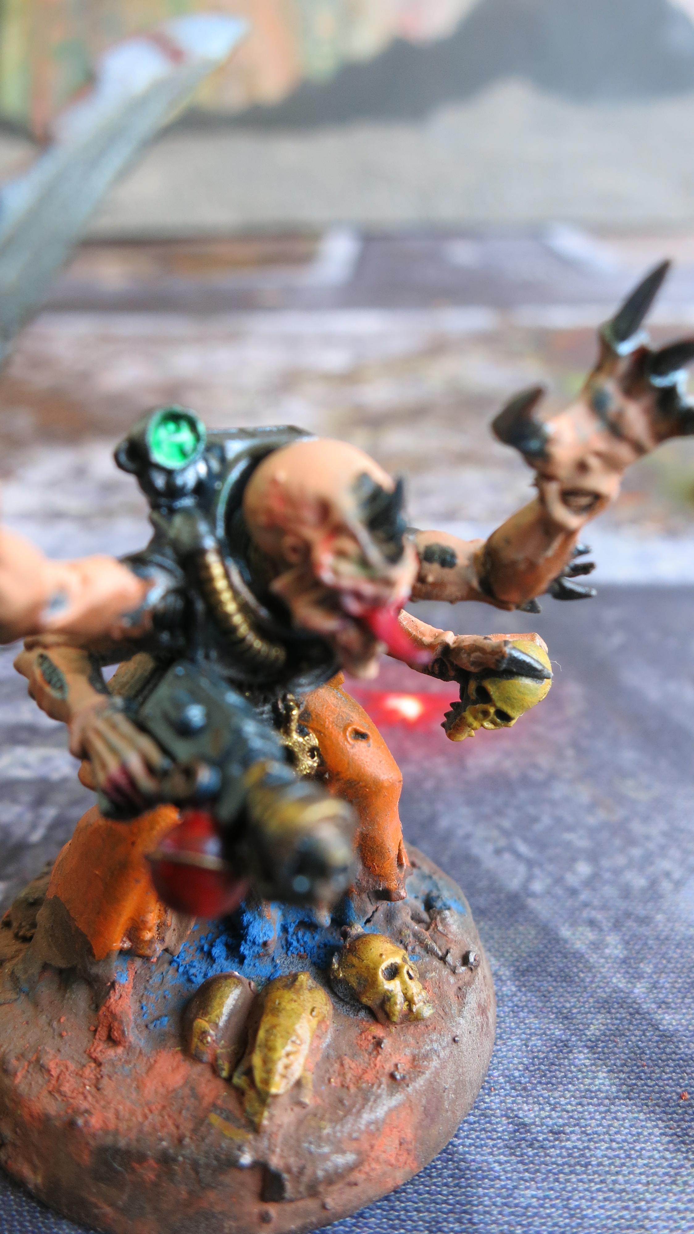 Acolyte Leader, Genestealer Cult, Heavy Flamer, Neophyte Hybrid