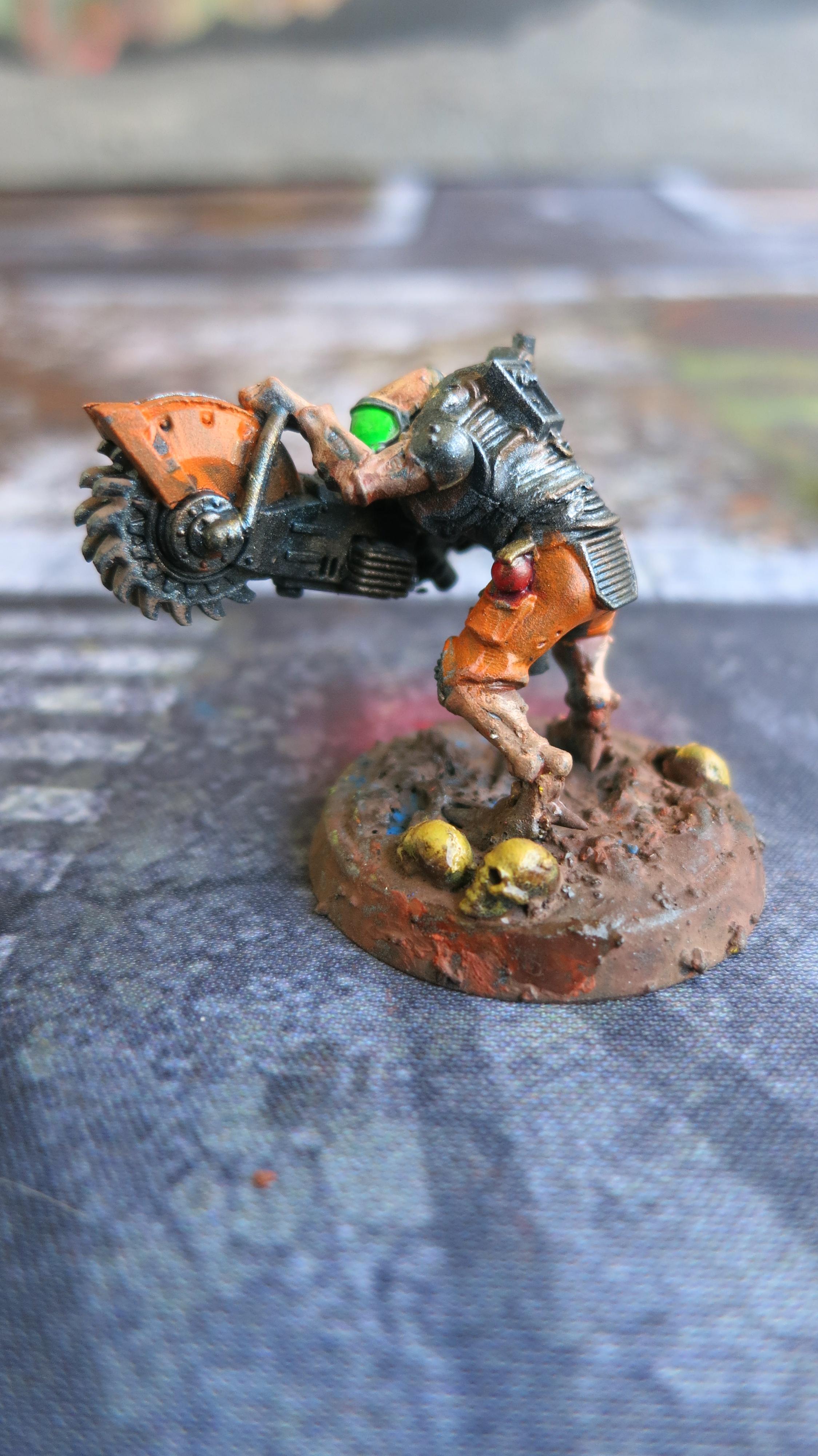 Acolyte Hybrid, Genestealer Cult, Heavy Rock Saw