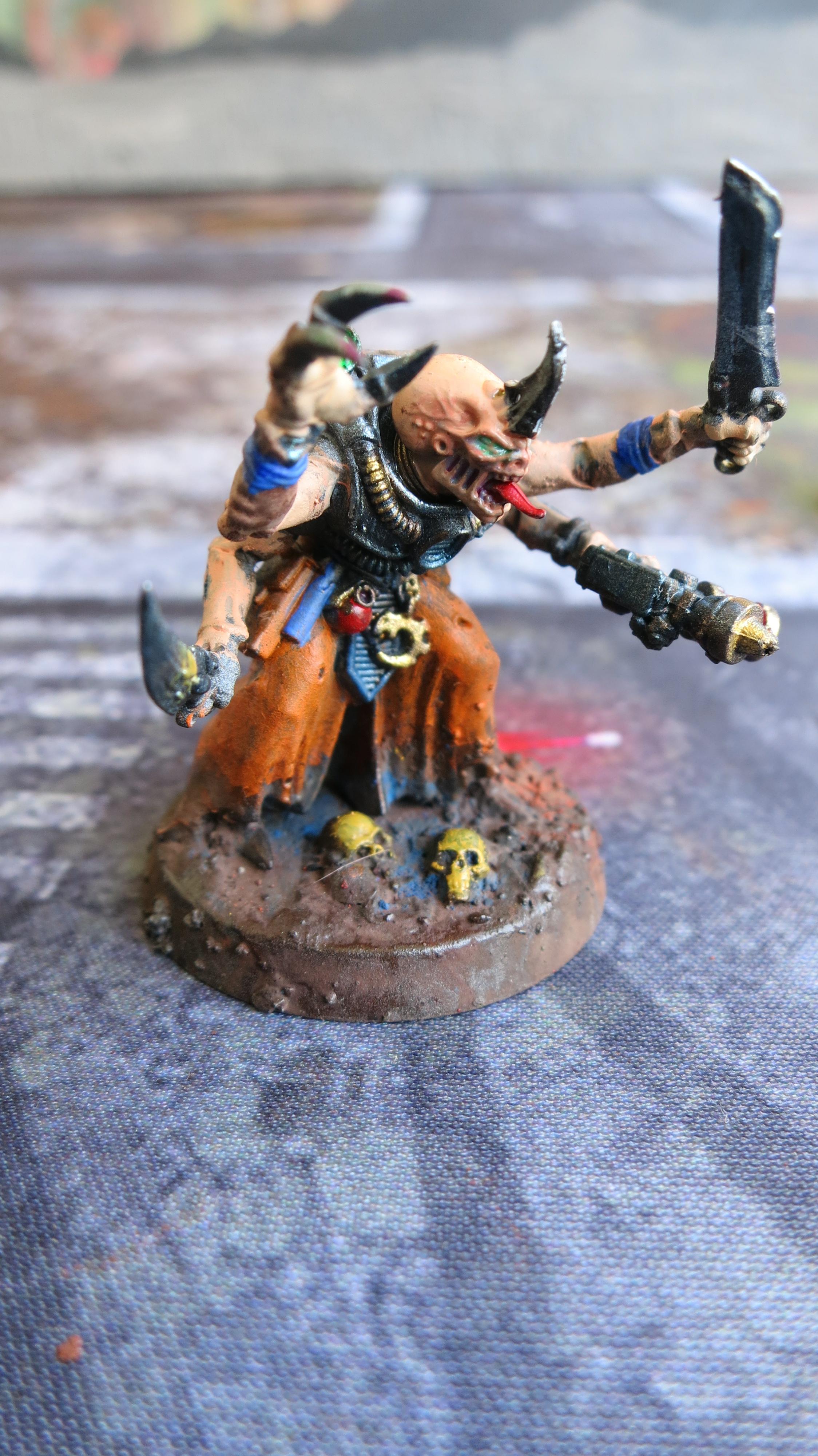 Acolyte Leader, Genestealer Cult, Heavy Flamer, Neophyte Hybrid