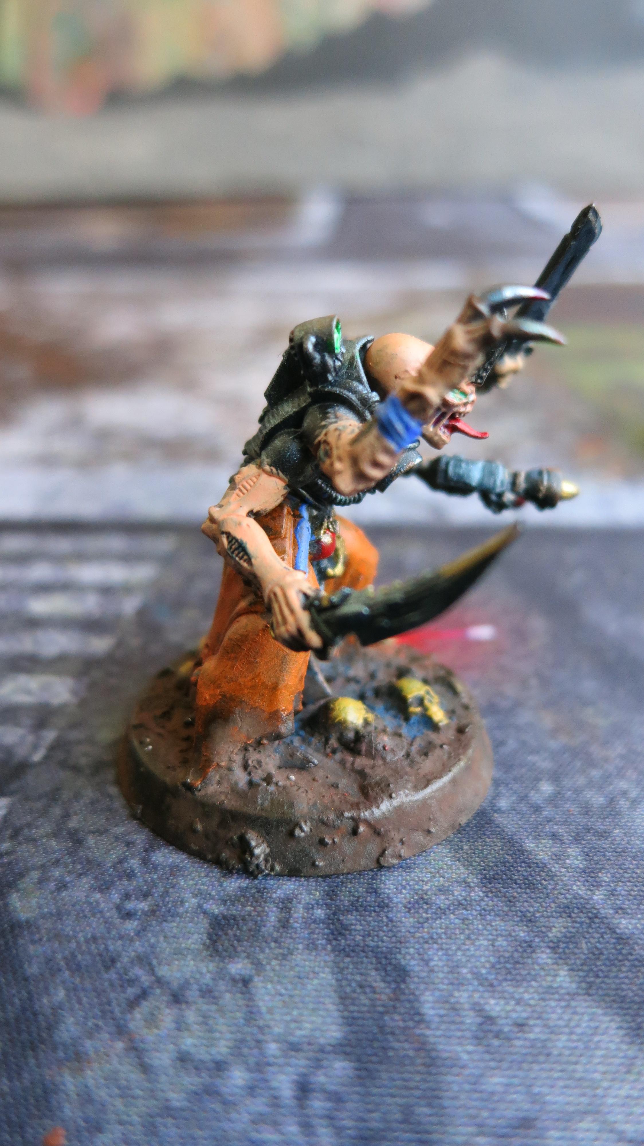 Acolyte Leader, Genestealer Cult, Heavy Flamer, Neophyte Hybrid