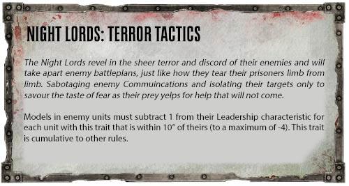 Chaos Space Marines, Heretic Astartes Warhammer 40k, Homebrew Rules, Night Lords, Proposed Rules