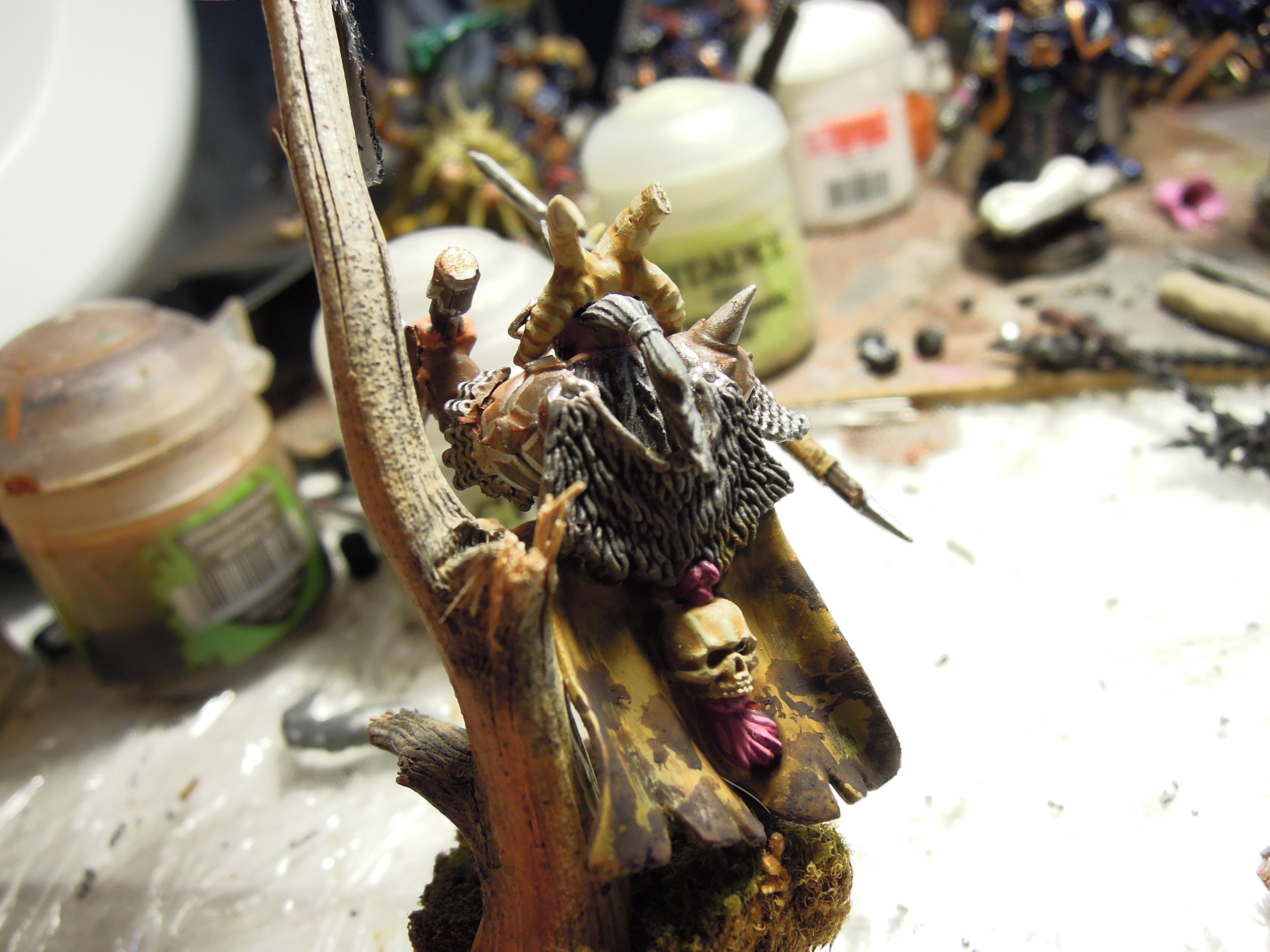 Age Of Sigmar, Axe, Banner, Beastmen, Cape, Chaos, Conversion, Dirt, Gor, Infantry, Warhammer Fantasy