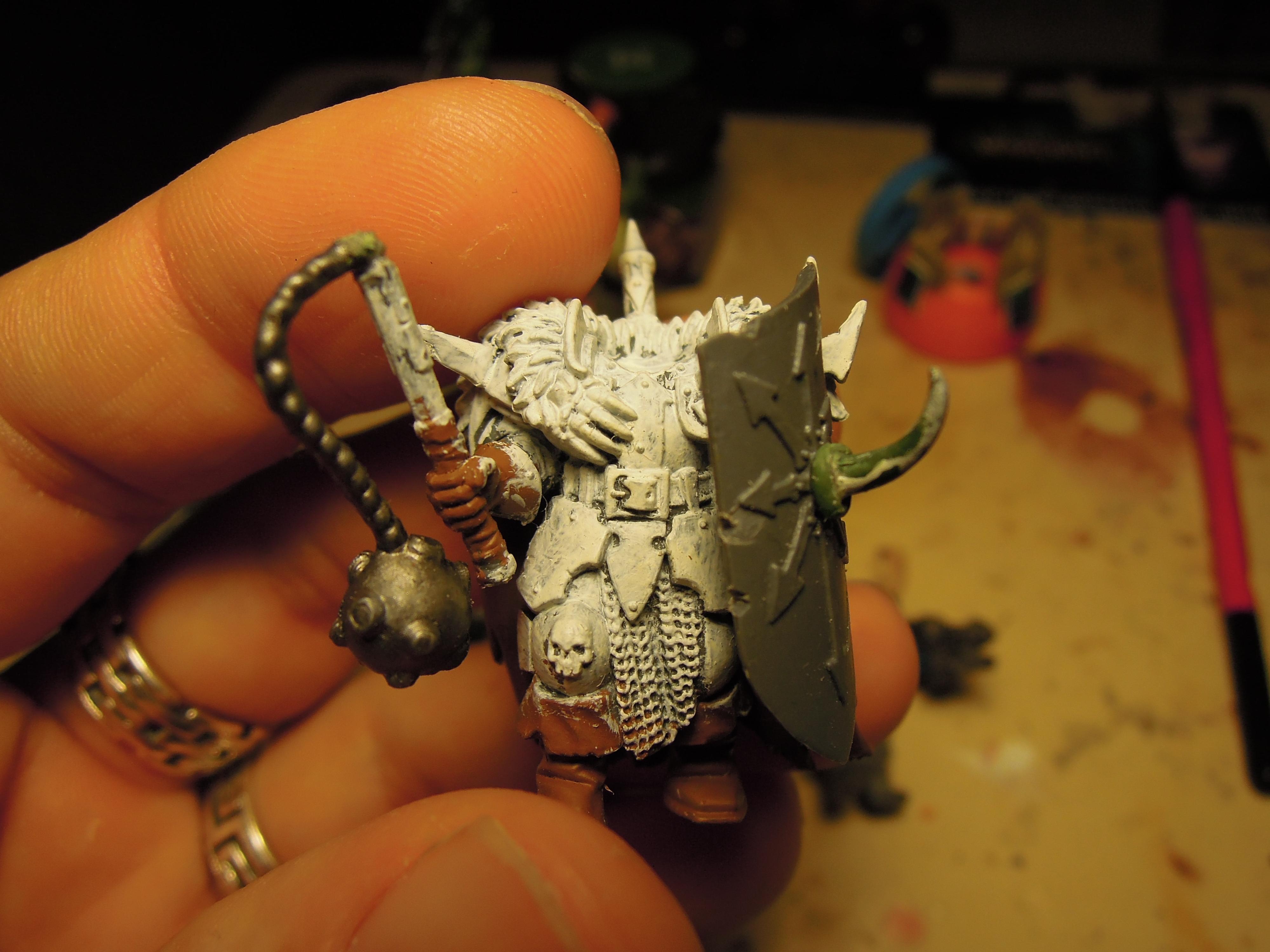 Age Of Sigmar, Barbarian, Chaos, Chaos Warrior, Conversion, Flail, Forsaken, Infantry, Mutant, Norsca, Regiment, Shield, Slaves To Darkness, Warband, Warhammer Fantasy, Warriors, Work In Progress