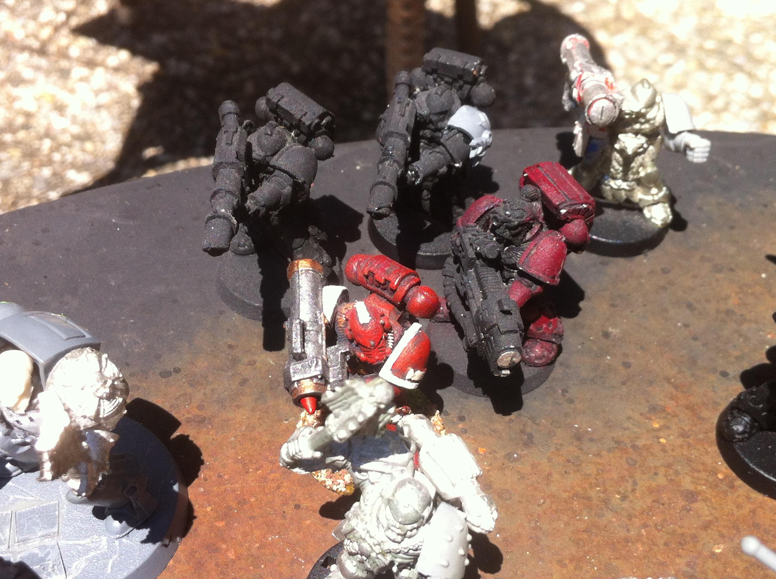 Conversion, Crazy, Dreadnought, Hands, Ih, Iron, Mad, Old, Oldhammer, Parts, Red, Sarkophagus, School, Scratch, Space, Space Marines, Wolfbrothers, Wolves