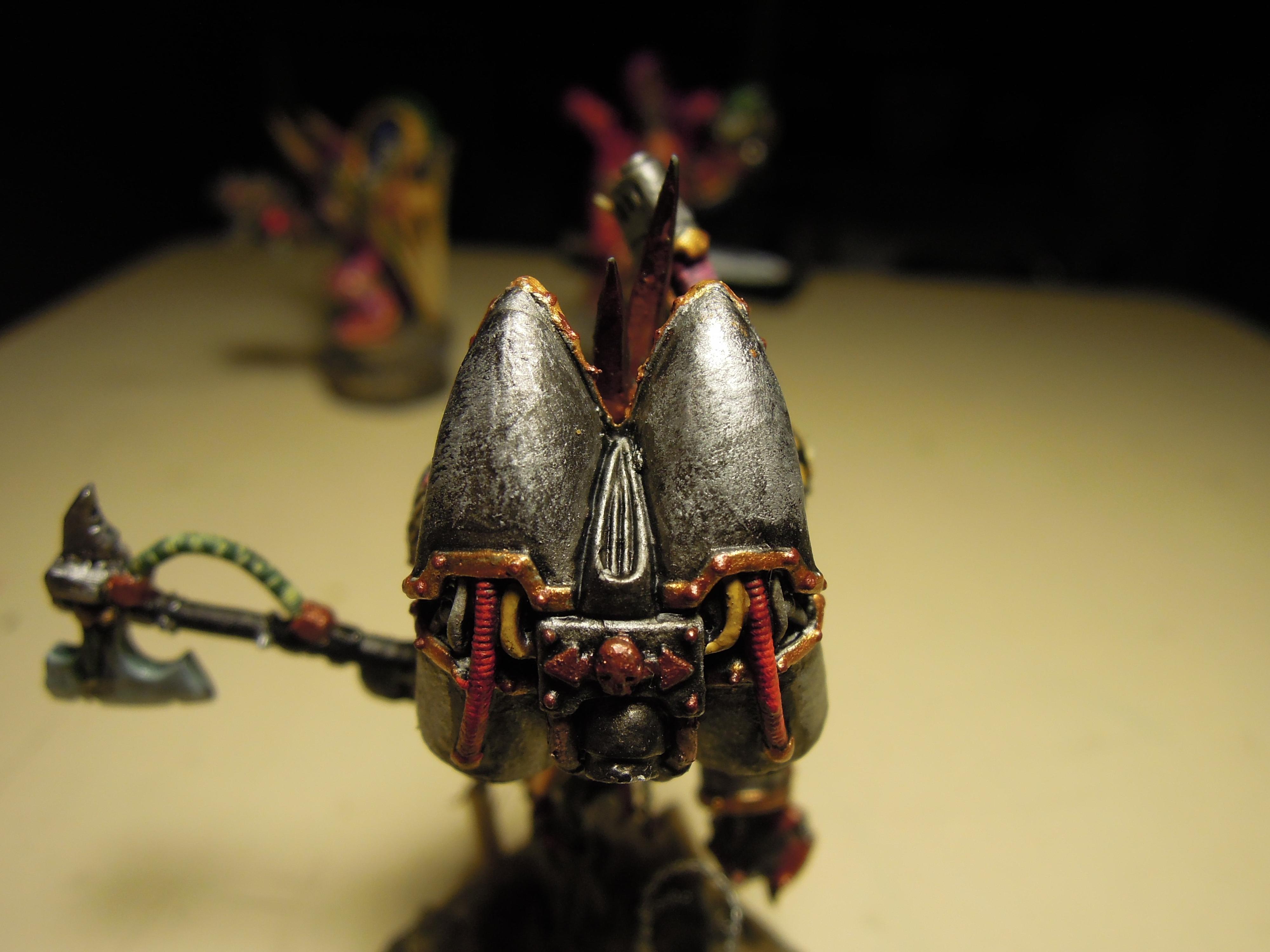Chaos, Chaos Space Marines, Chaos Undivided, Conversion, Eavy Metal, Fast Attack, Hazard Stripes, Heresy, Heretic Astartes, Iron Warriors, Iron Within, Iron Without!, Kitbash, Out Of Production, Power Axe, Raptors, Traitor Legions, Warhammer 40,000, Work In Progress