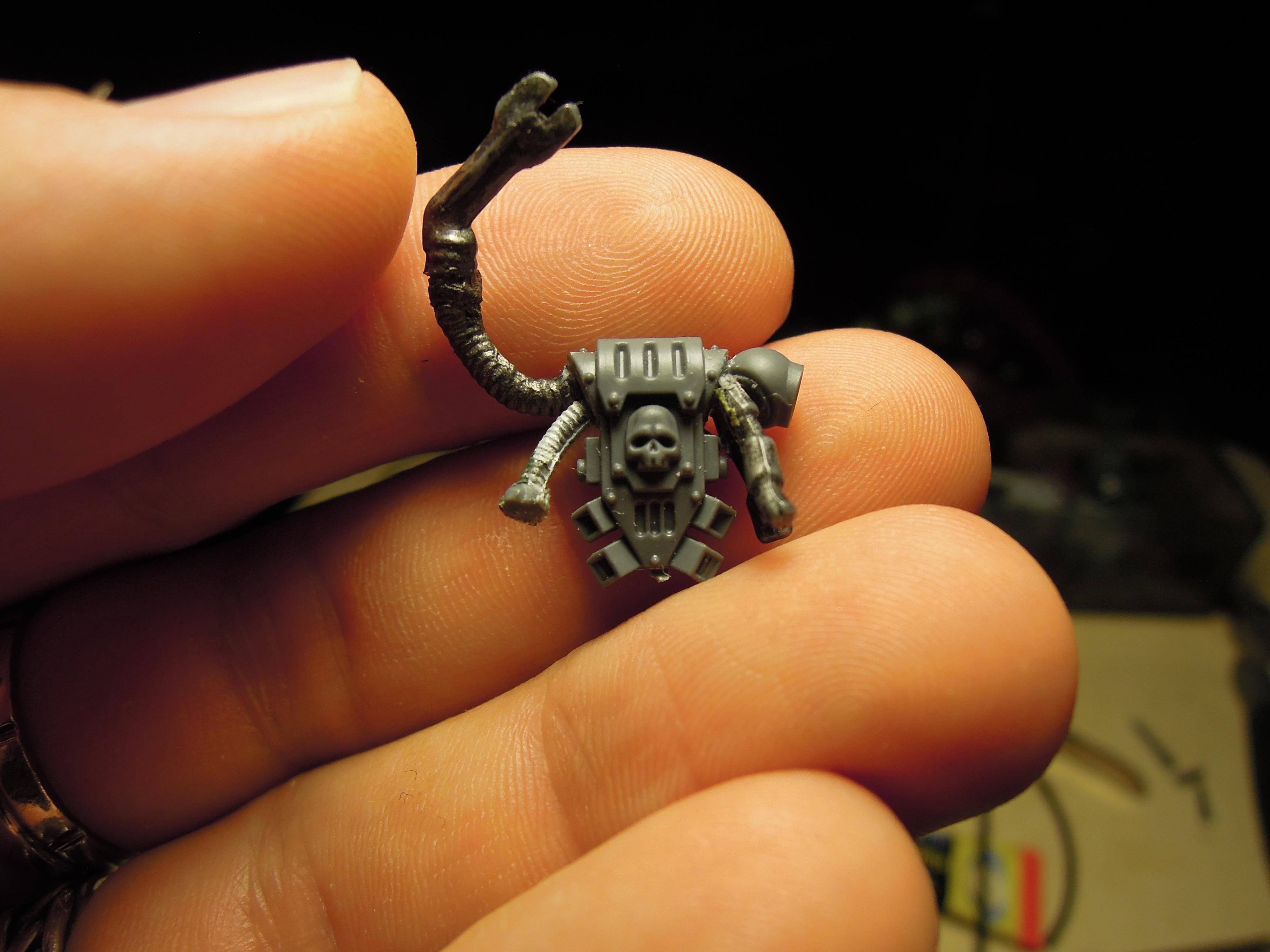 Backpack, Chaos, Chaos Space Marines, Chaos Undivided, Conversion, Heresy, Heretic Astartes, Infantry, Iron Warriors, Iron Within, Iron Without!, Kitbash, Servo Arm, Traitor Legions, Warhammer 40,000, Work In Progress