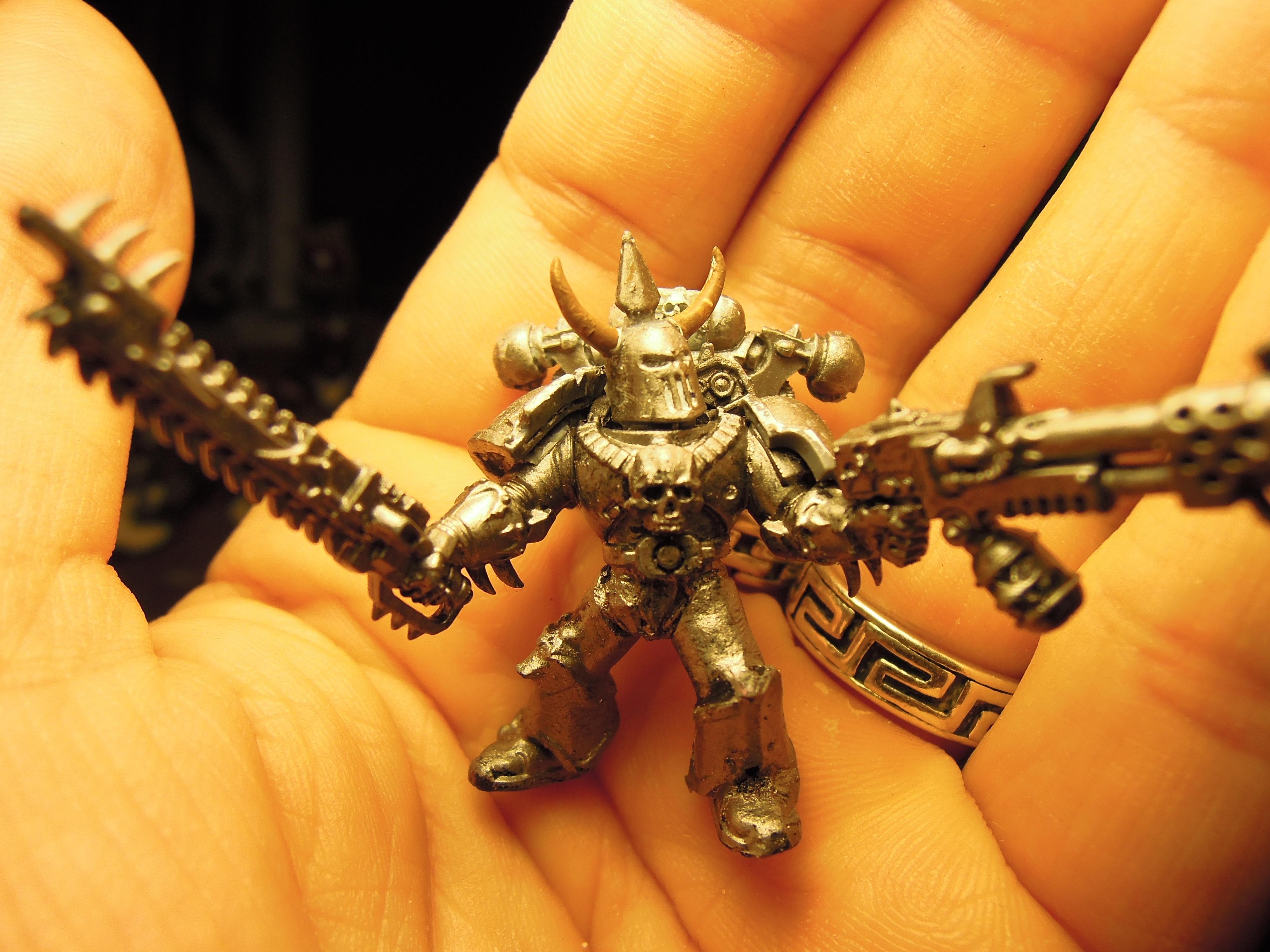 Brown Stuff, Chain Sword, Chaos, Chaos Space Marines, Chaos Undivided, Conversion, Flamer, Heresy, Heretic Astartes, Infantry, Iron Warriors, Iron Within, Iron Without!, Kitbash, Traitor Legions, Warhammer 40,000, Work In Progress