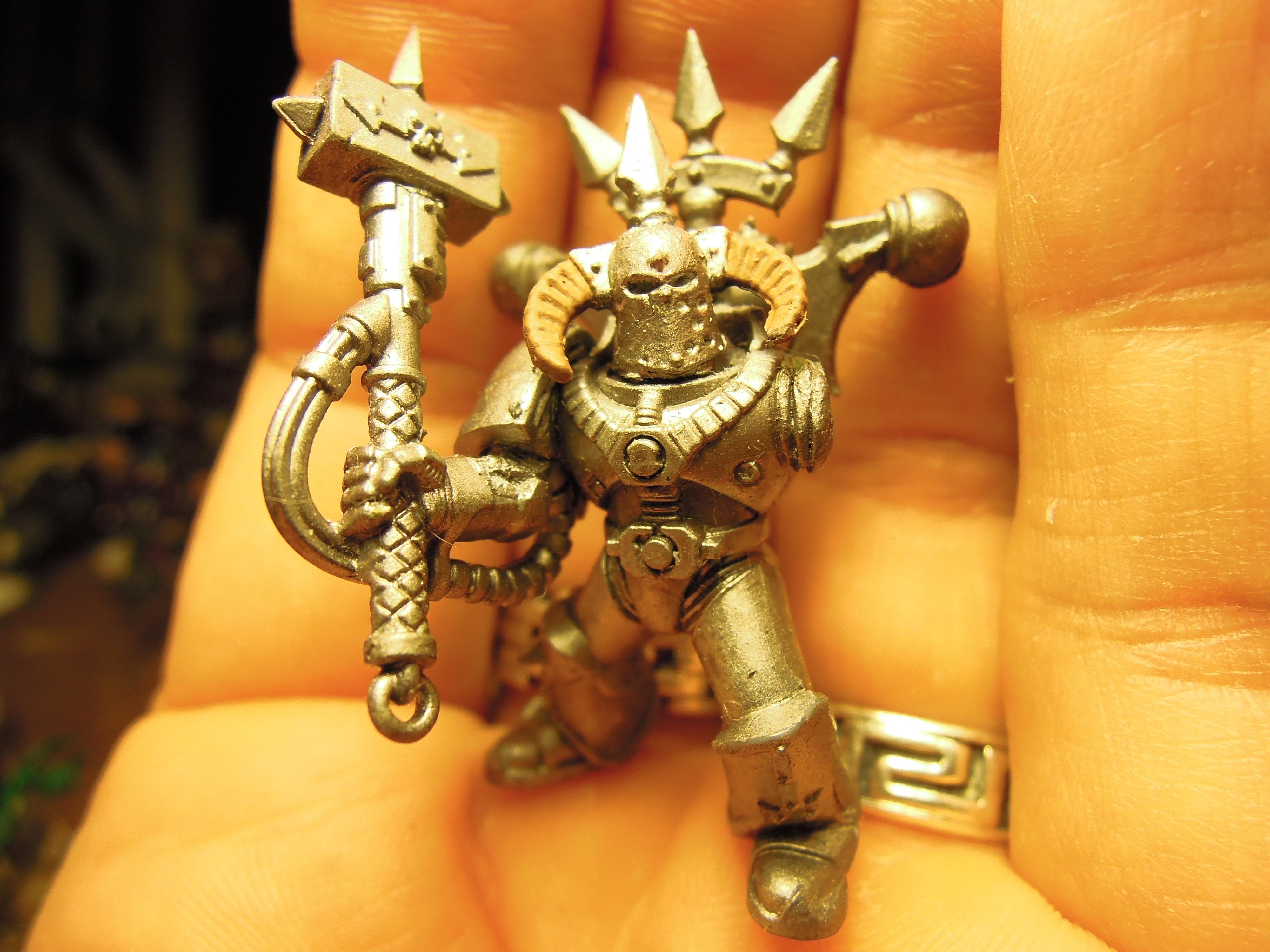 Chaos, Chaos Space Marines, Chaos Undivided, Conversion, Heresy, Heretic Astartes, Infantry, Iron Warriors, Iron Within, Iron Without!, Kitbash, Thunder Hammer, Traitor Legions, Warhammer 40,000, Work In Progress