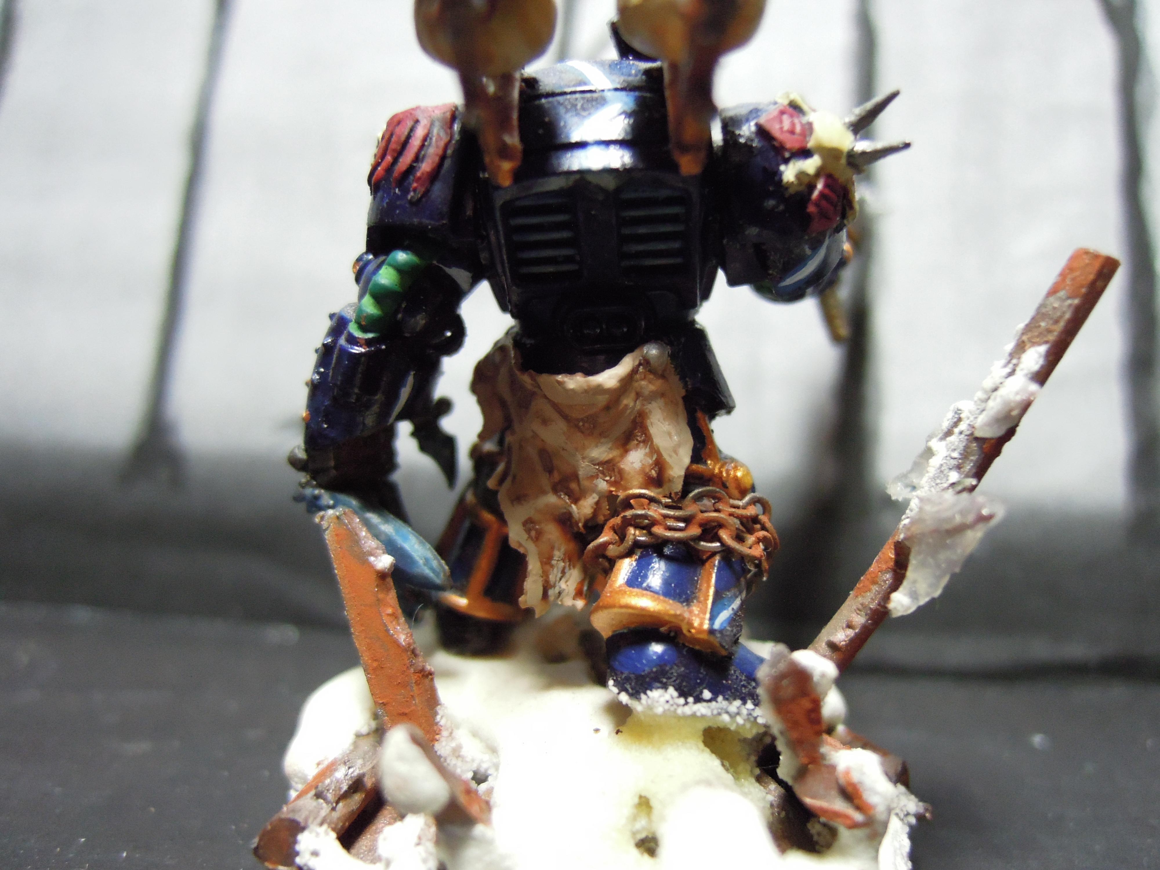 Ave Dominus Nox, Chaos, Chaos Space Marines, Chaos Undivided, Claw, Conversion, Dark Vengeance, Heresy, Infantry, Kitbash, Lightning Claws, Night Lords, Power Fist, Snow, Talon, Terminator Armor, Traitor Legions, Warhammer 40,000
