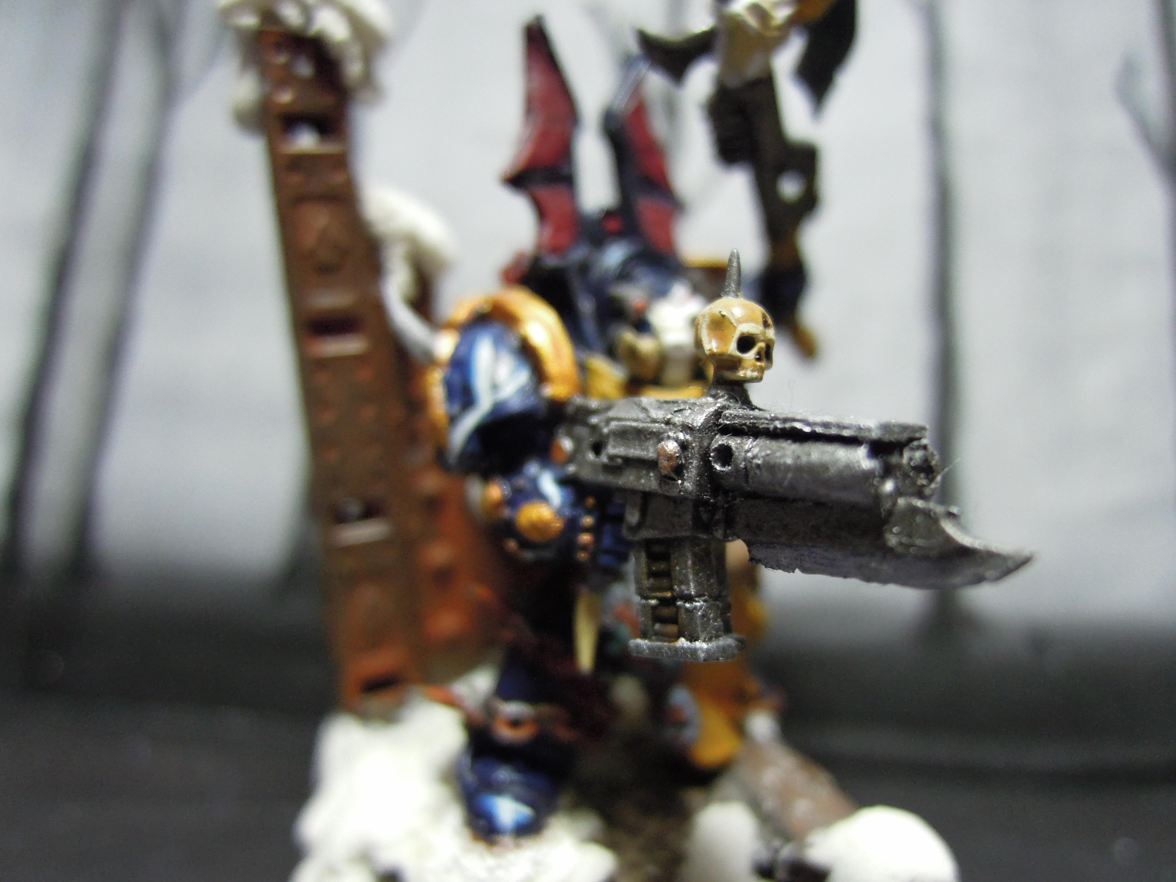 Ave Dominus Nox, Chaos, Chaos Space Marines, Chaos Undivided, Conversion, Dark Vengeance, Heresy, Infantry, Kitbash, Night Lords, Power Axe, Snow, Storm Bolter, Terminator Armor, Traitor Legions, Warhammer 40,000, Winged