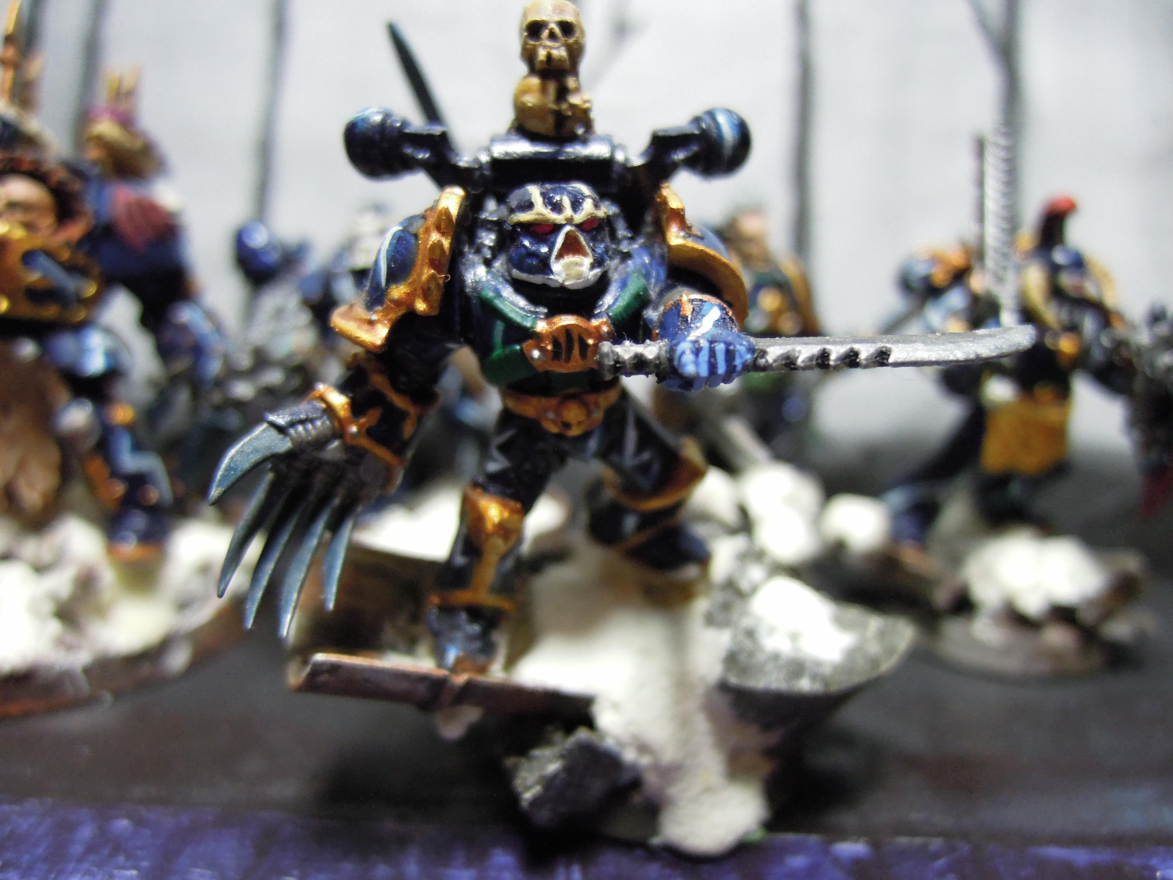 Ave Dominus Nox, Brown Stuff, Chaos, Chaos Space Marines, Chaos Undivided, Conversion, Heresy, Hunter, Infantry, Kitbash, Lightning Claws, Night Lords, Pointing, Snow, Traitor Legions, Warhammer 40,000