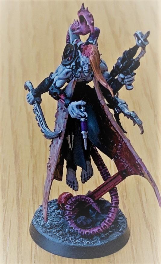 Then the Coven leader appears with all his splendour with a unique purple toxins in his canisters for his private chems, Drukara!
