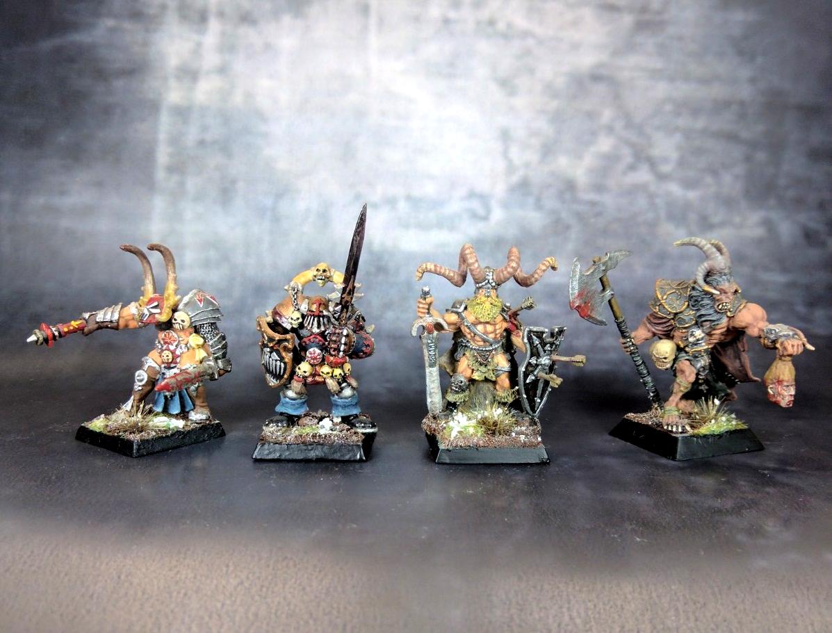 Beastmen, Champion, Chaos, Chaos Beastlord, Chaos Beastman, Chaos Exalted Hero, Chaos Lord, Chaos Marauder, Chieftain, Sorcerer