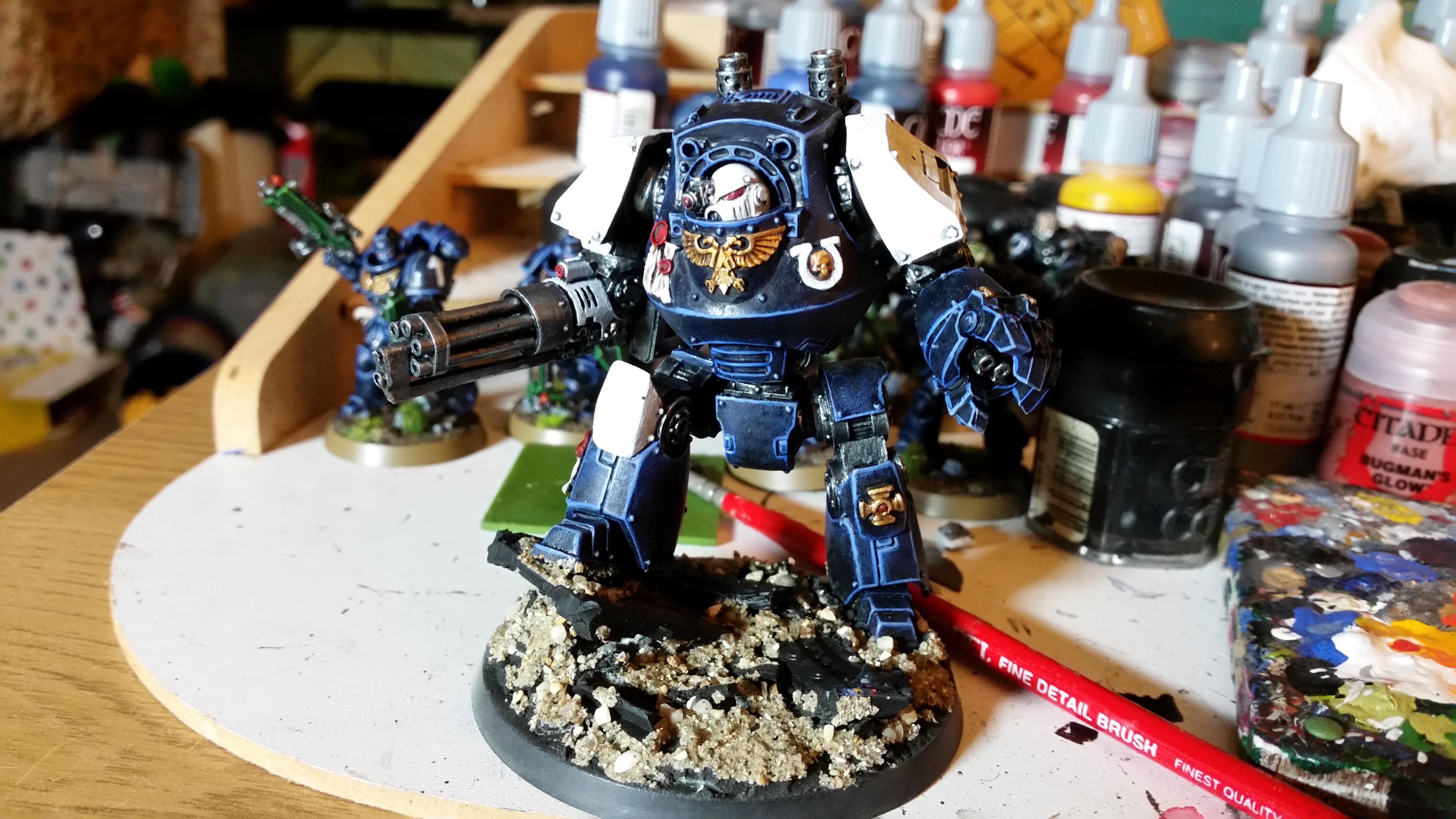 Contemptor, Forgeworld. Space Marines. Ultramarines., Work In Progress