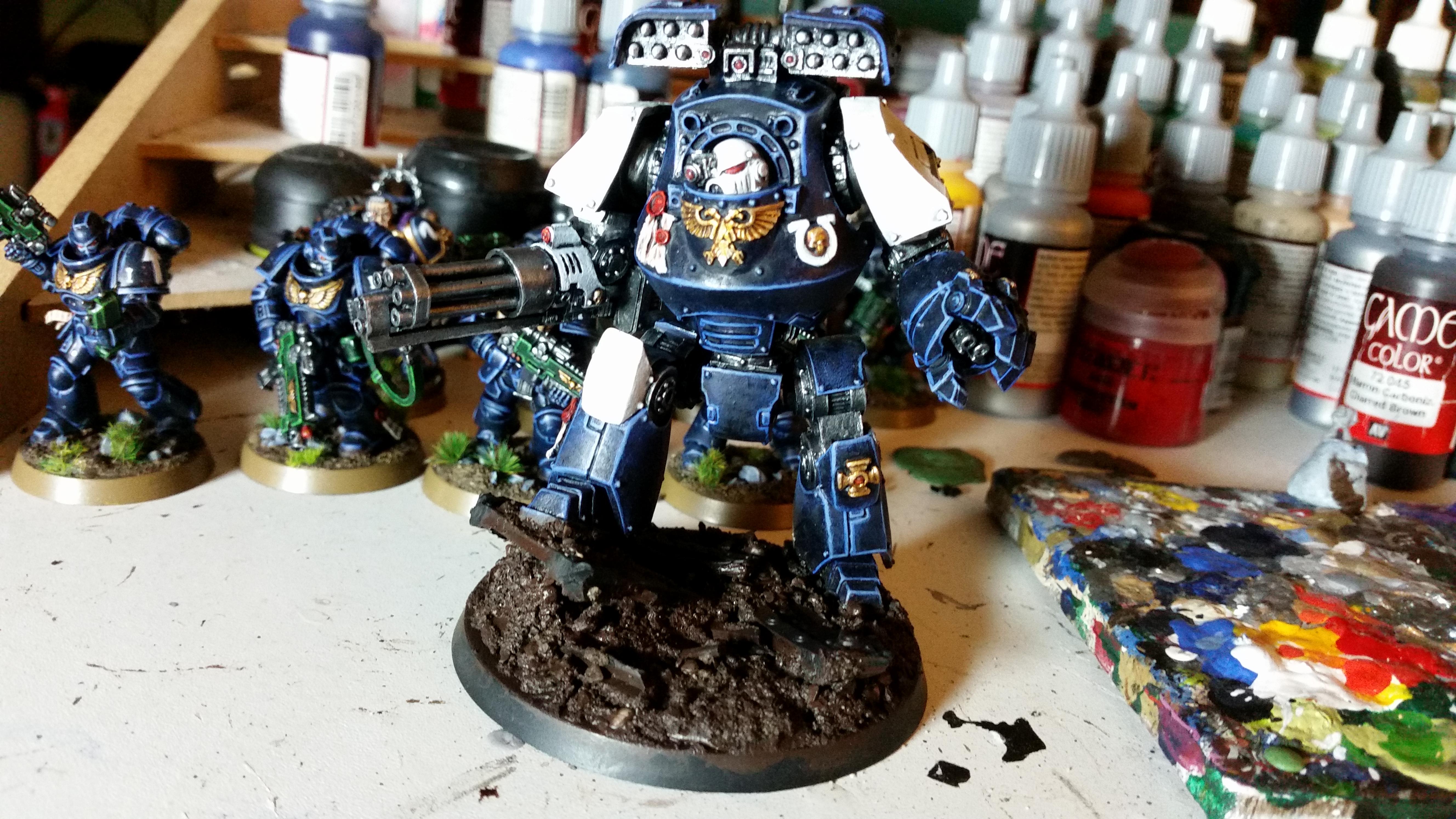 Contemptor, Forgeworld. Space Marines. Ultramarines., Work In Progress