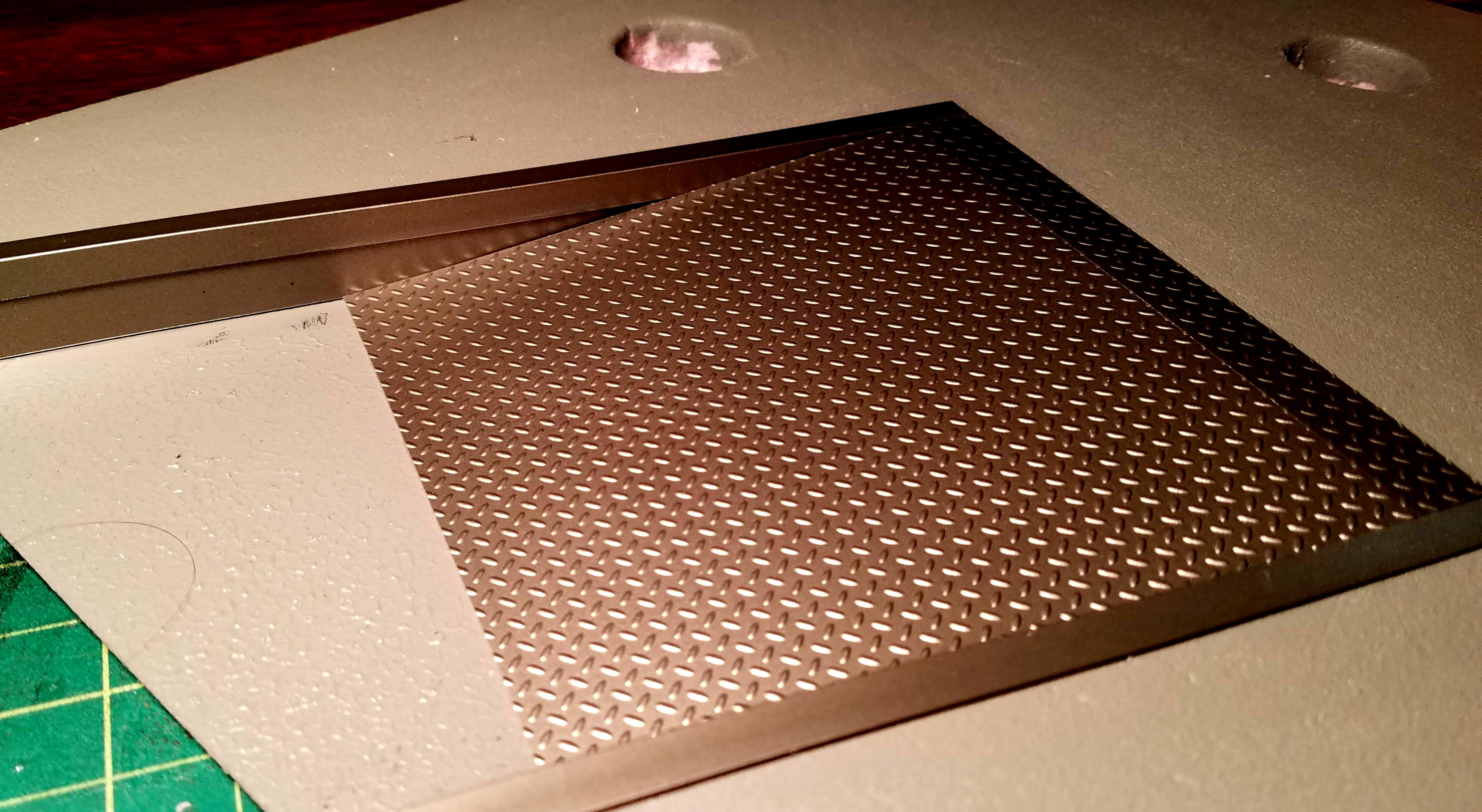 Ramp installled; very pleased with the diamond-plate styrene