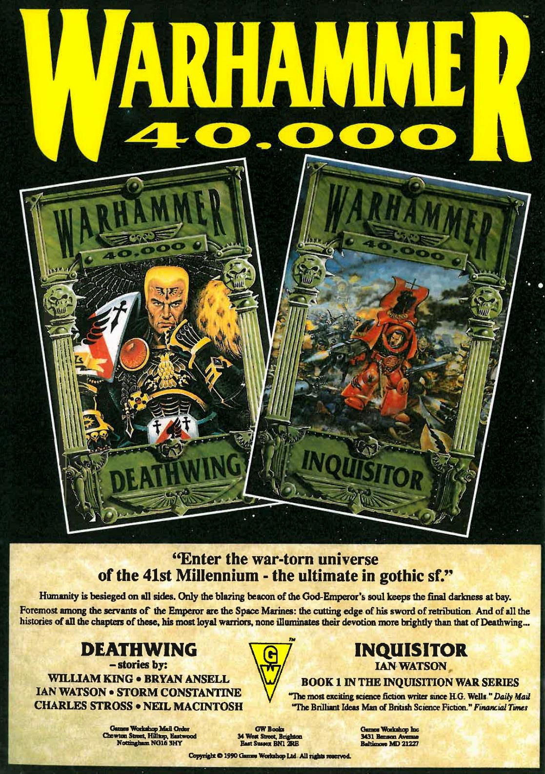 Copyright Games Workshop, Retro Review, White Dwarf