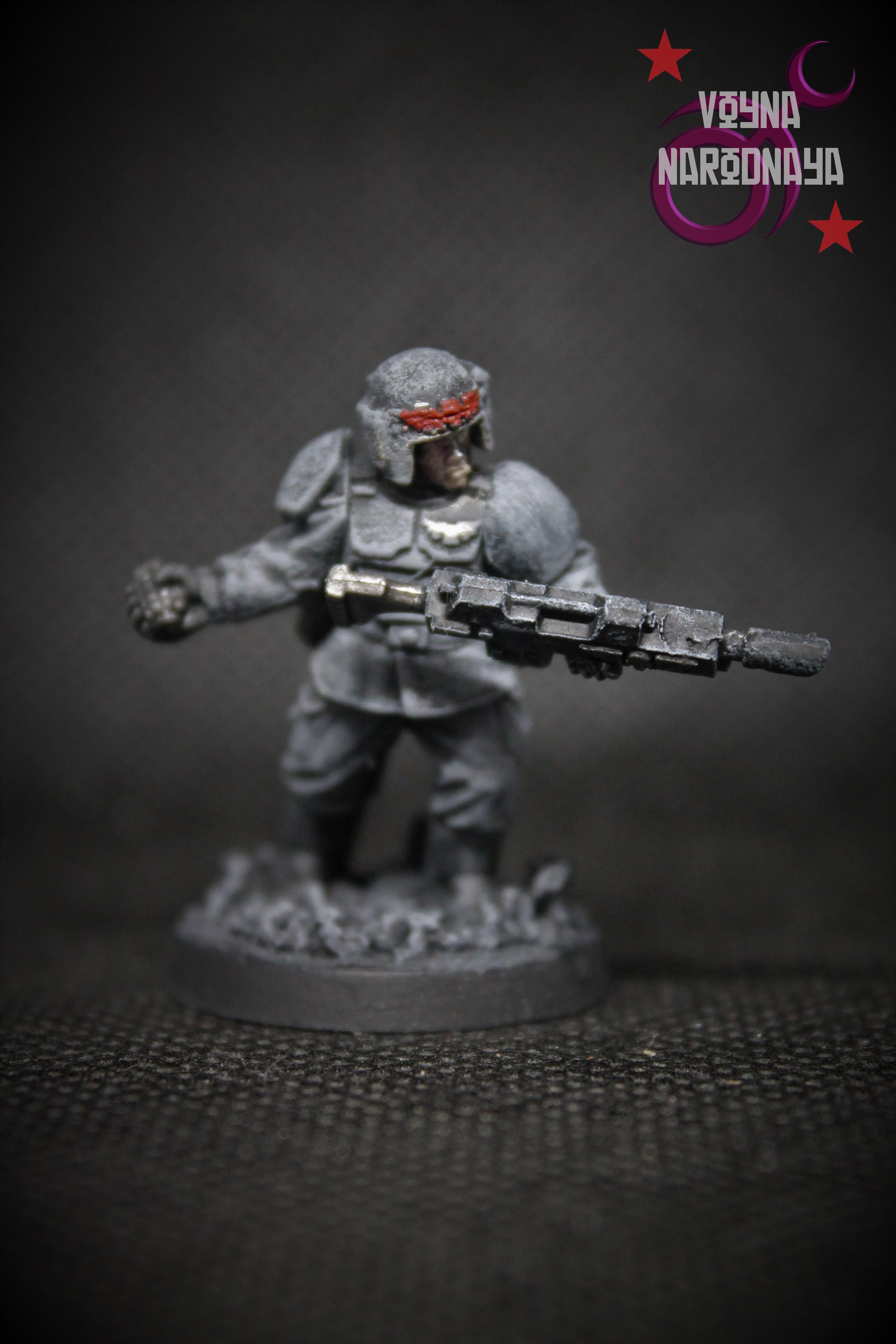 Astra Militarum, Cadian Shock Troops, Cadians, Eastern Front, Female, Guard, Heretics, Imperial, Imperial Guard, Kronstadt, Militia, Planetary Defence Force, Red Army, Renegades, Renegades And Heretics, Sergeant