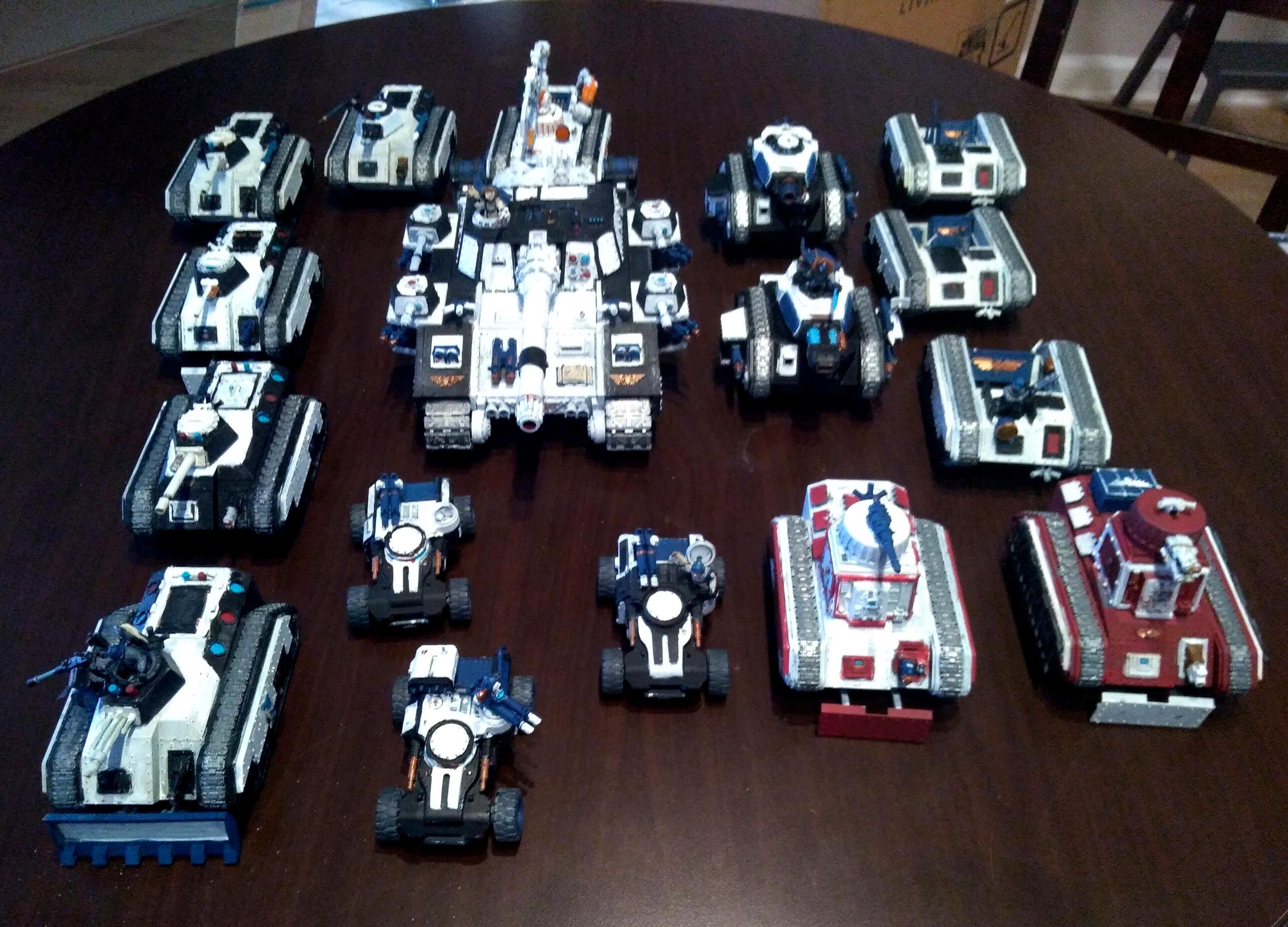 Adeptus Arbites, Centaur, Chimera, Hellhound, Leman Russ, Ridgerunner, Shadowsword, Tank, Trojan