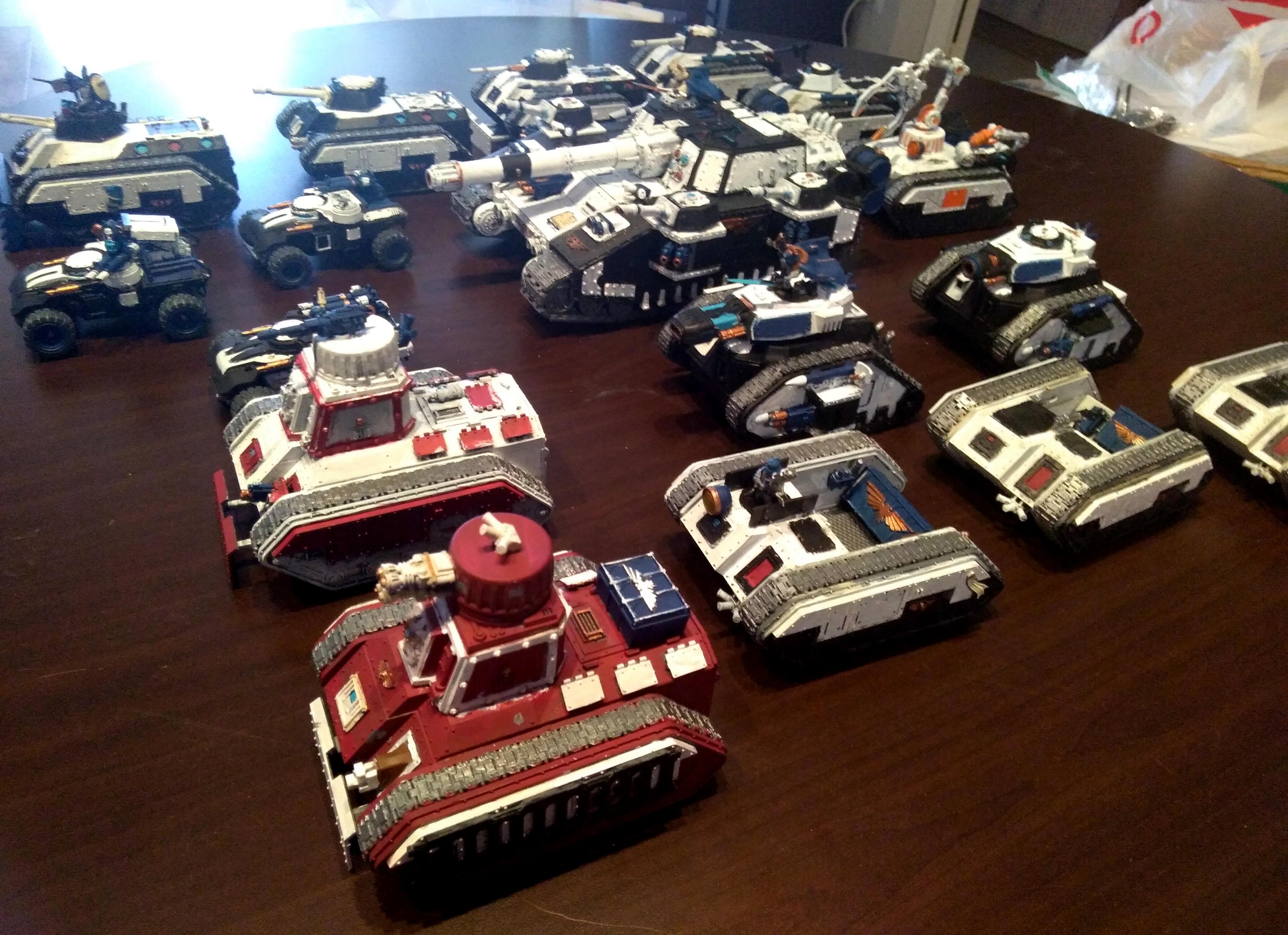 Adeptus Arbites, Centaur, Chimera, Hellhound, Leman Russ, Ridgerunner, Shadowsword, Tank, Trojan