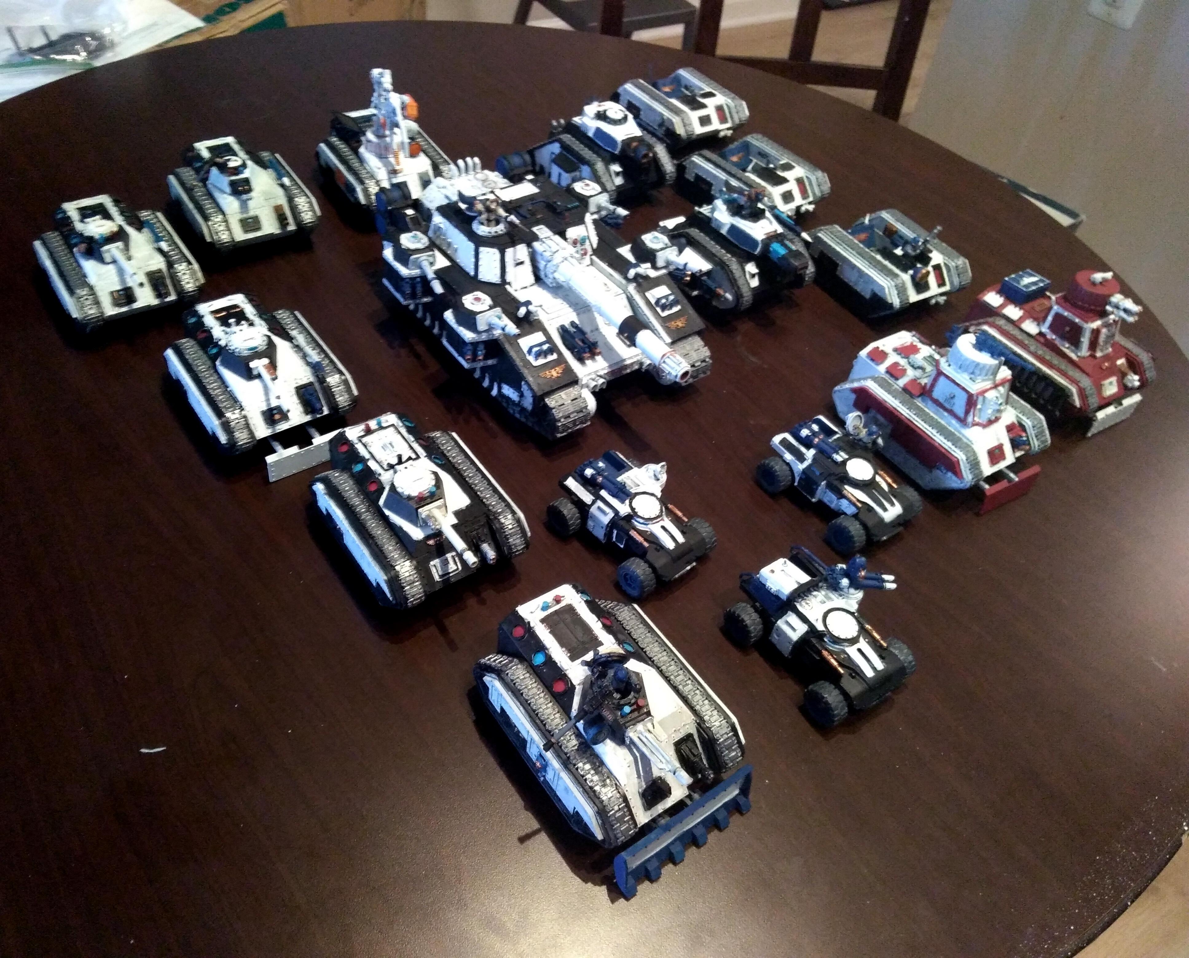 Adeptus Arbites, Centaur, Chimera, Hellhound, Leman Russ, Ridgerunner, Shadowsword, Tank, Trojan