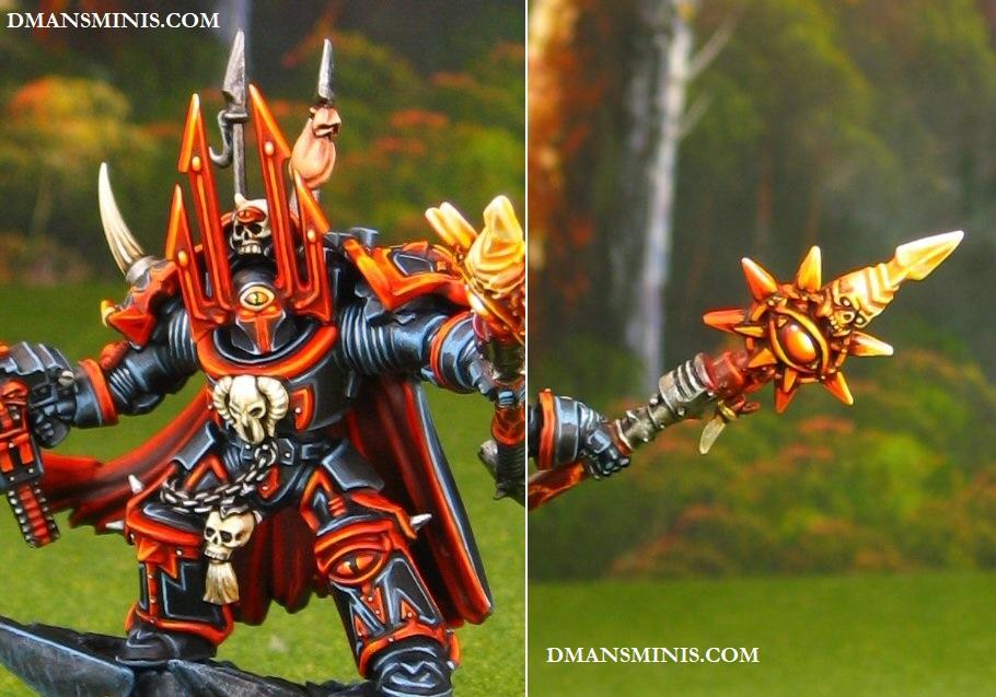 Chaos Space Marines Sorcerer in Terminator Armor