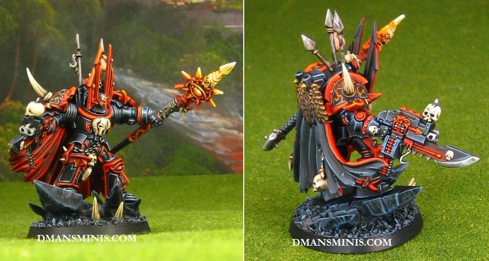 Chaos Space Marines Sorcerer in Terminator Armor