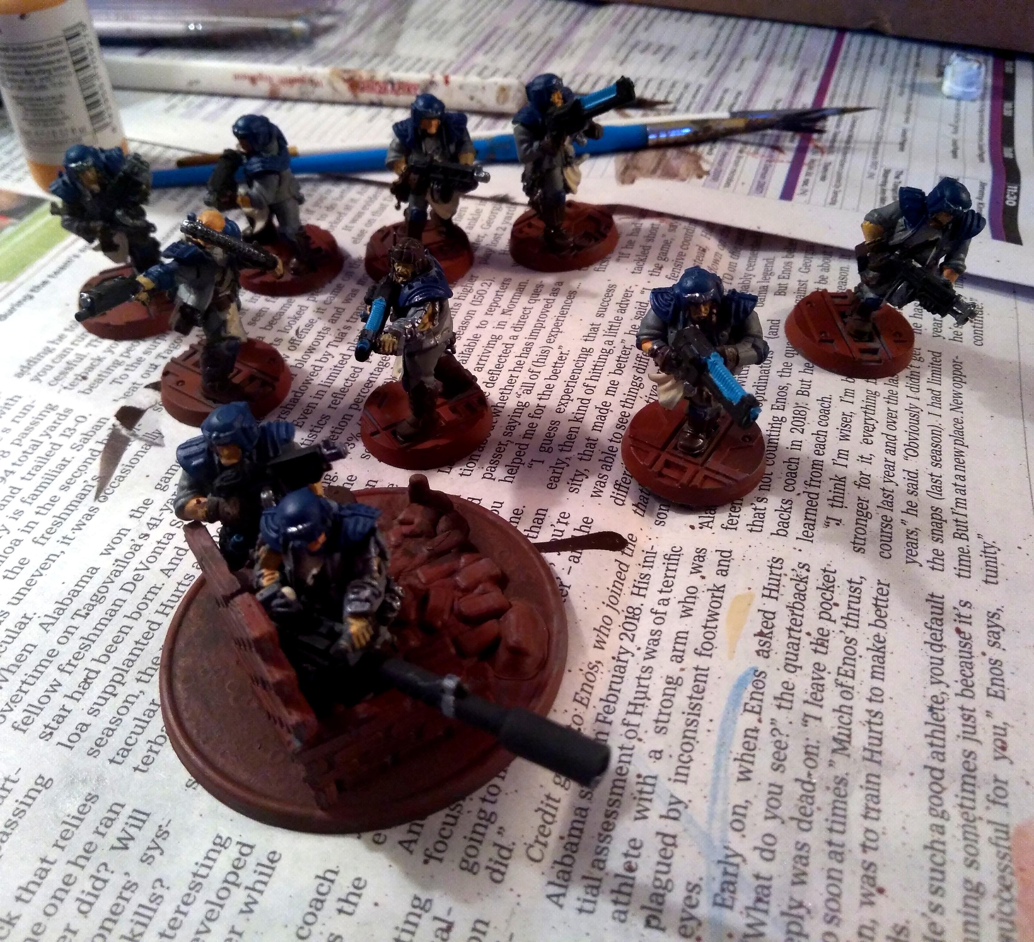 Adeptus Arbites, Imperial Guard, Necromundan Spiders, Orlocks, Veteran