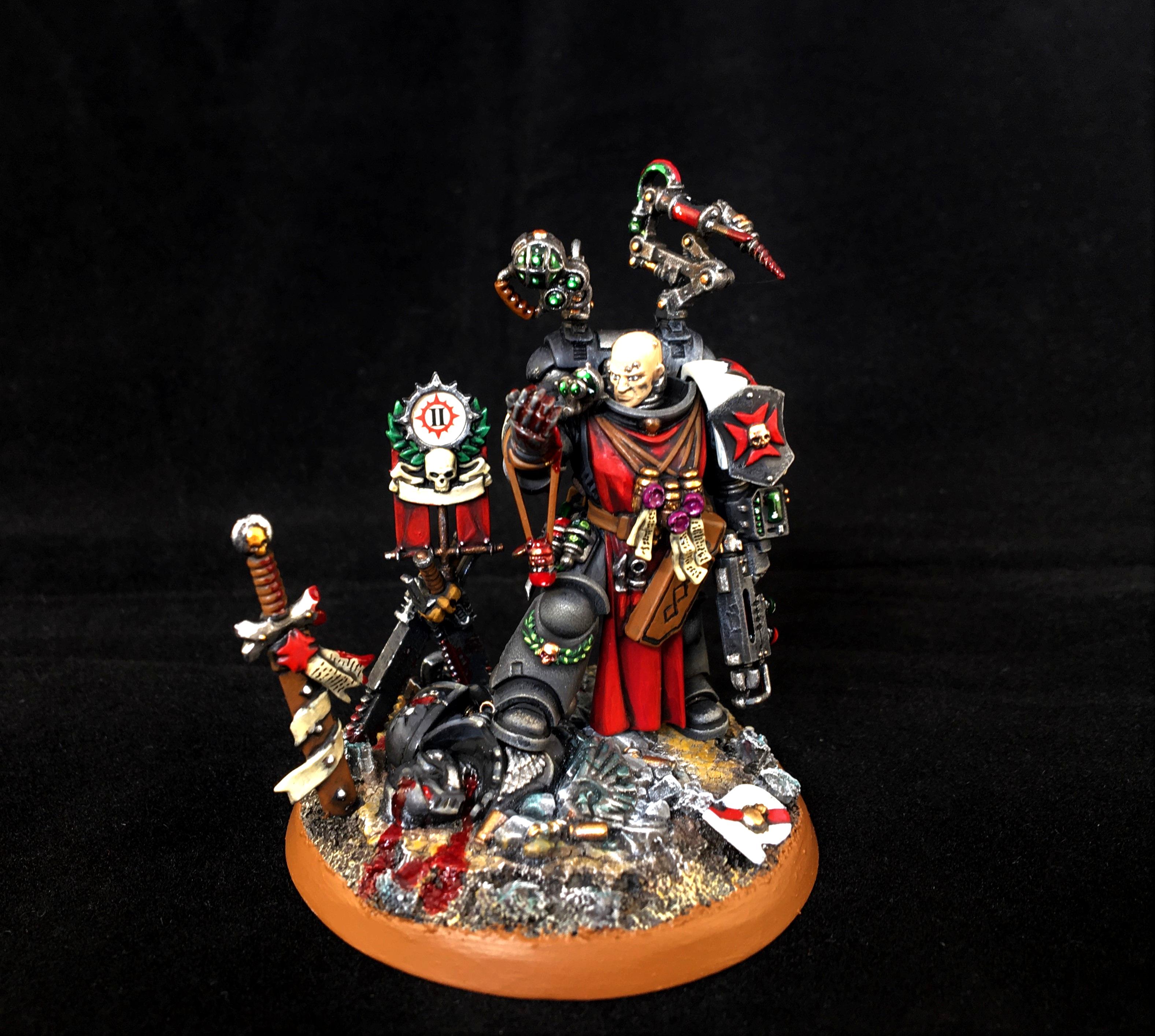 Apothecary, Black Templar Apothecary, Black Templar Primaris Apothecary, Black Templars, Black Templars Primaris Apothecary, Primaris Apothecary
