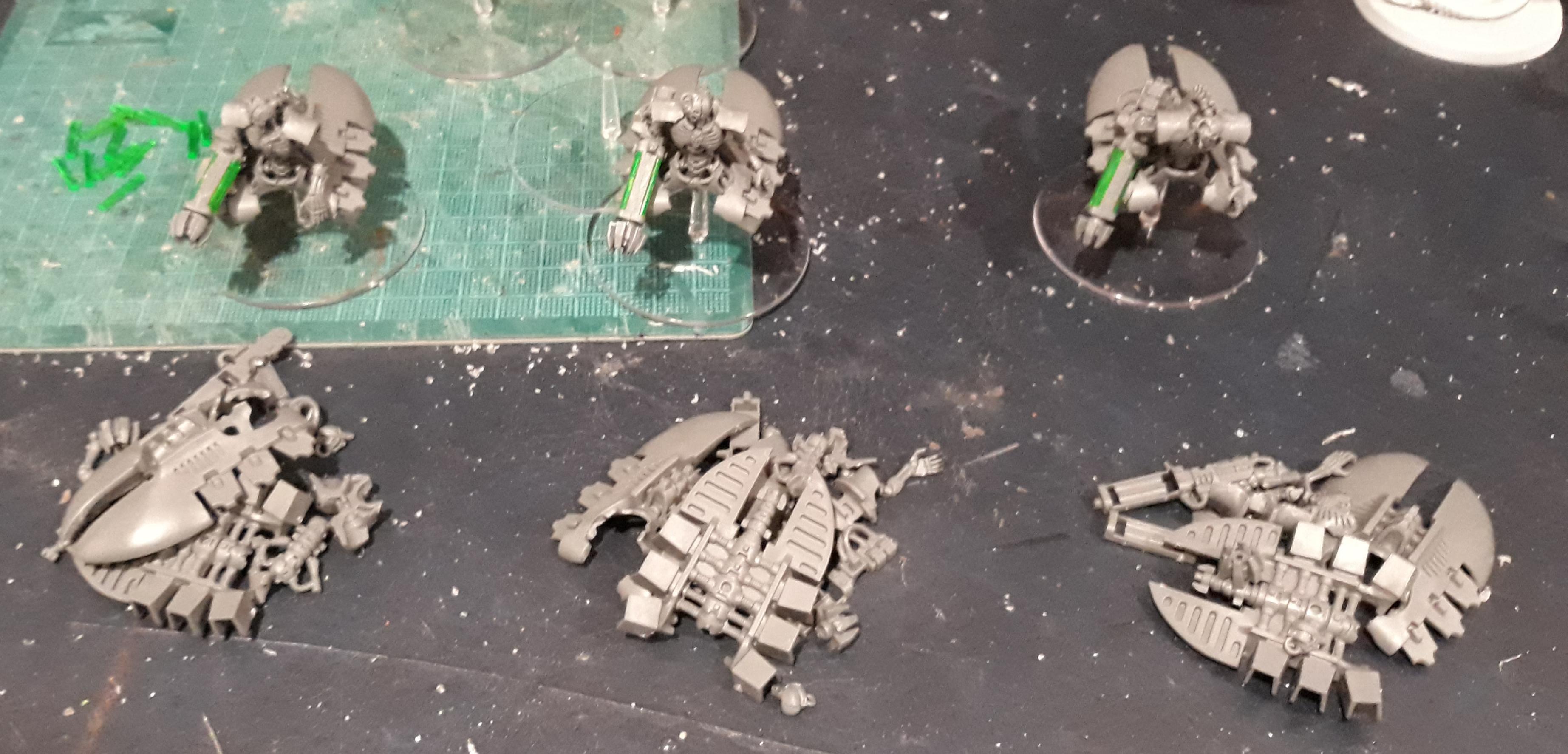 Destroyers half built