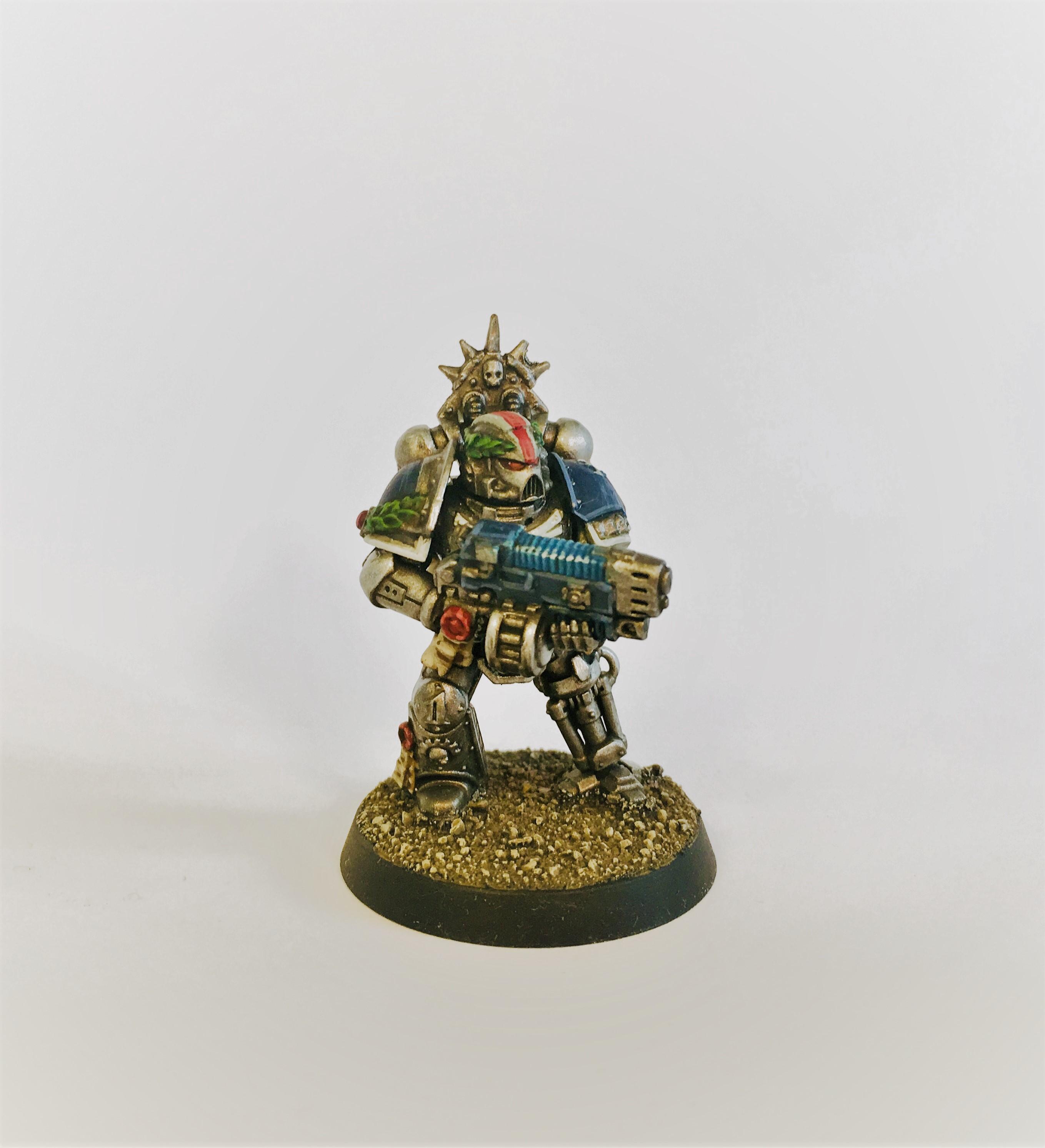 Brotherhood Of The Sword, Death Watch, Ennox Sorrlock, Iron Hands, Lieutenant, Space Marines