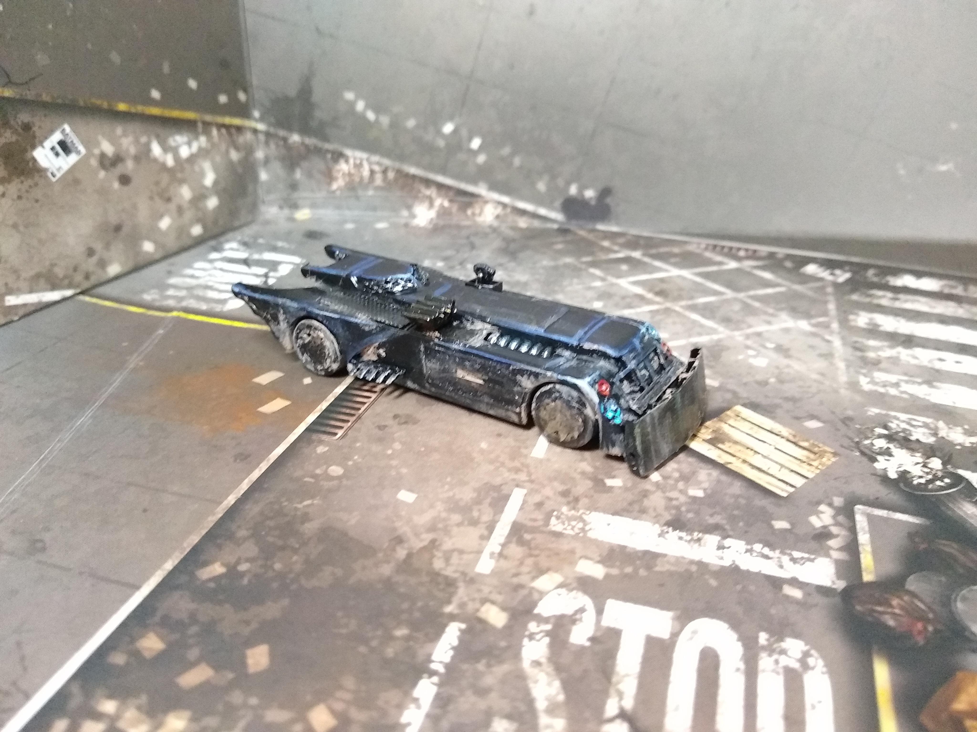 Batman, Batmobile, Bat-Armour upgraded